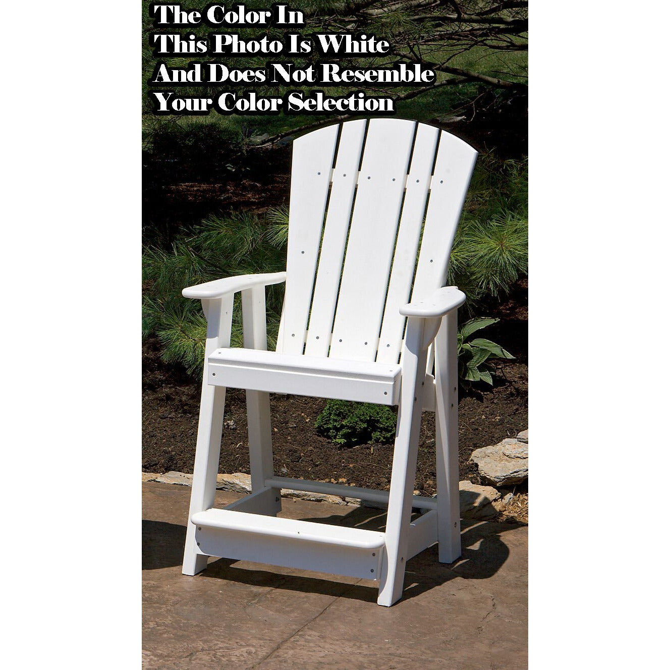 DURAWEATHER POLY® Plantation Adirondack Chair Counter Height