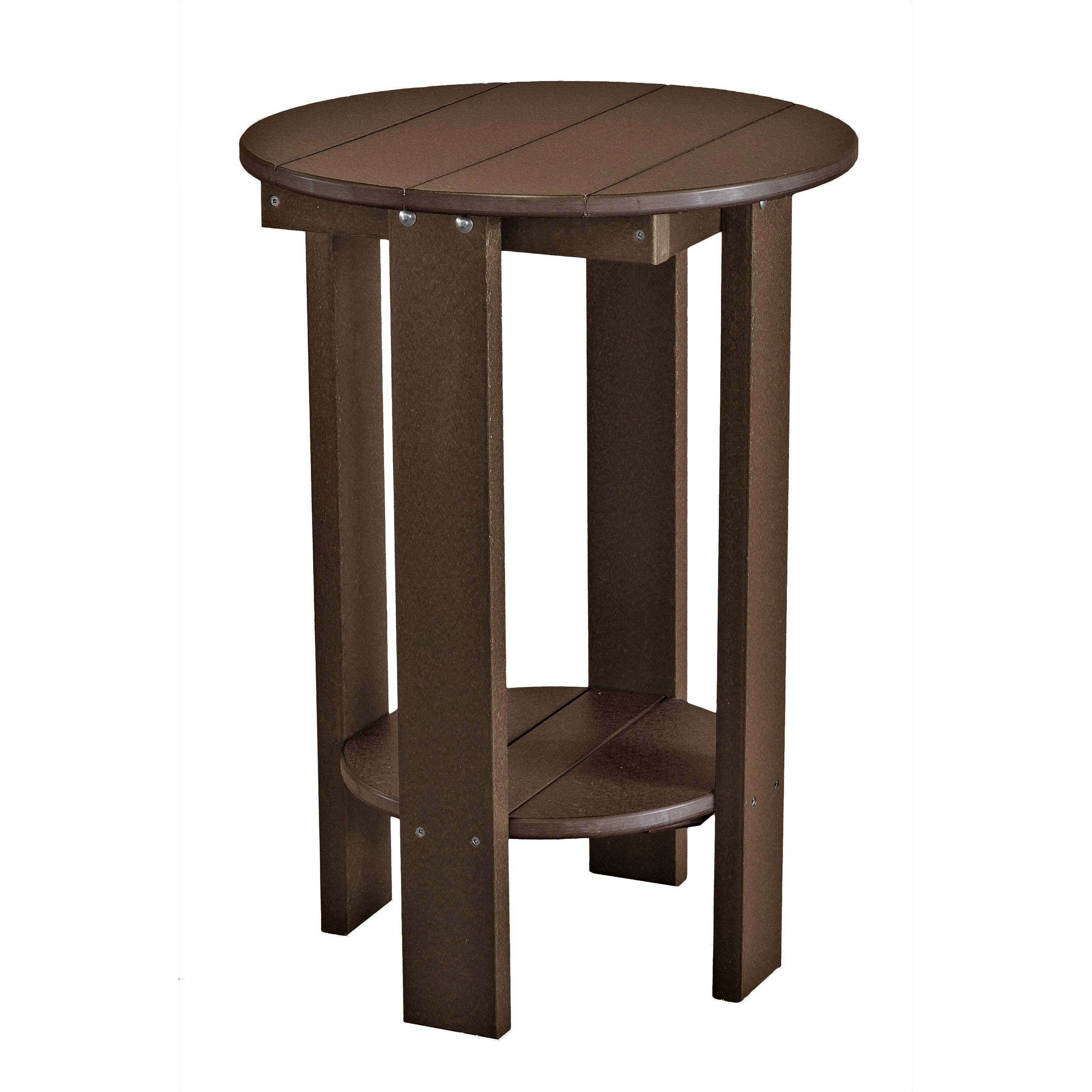 chocolate brown duraweather richmond adirondack counter table all weather poly wood