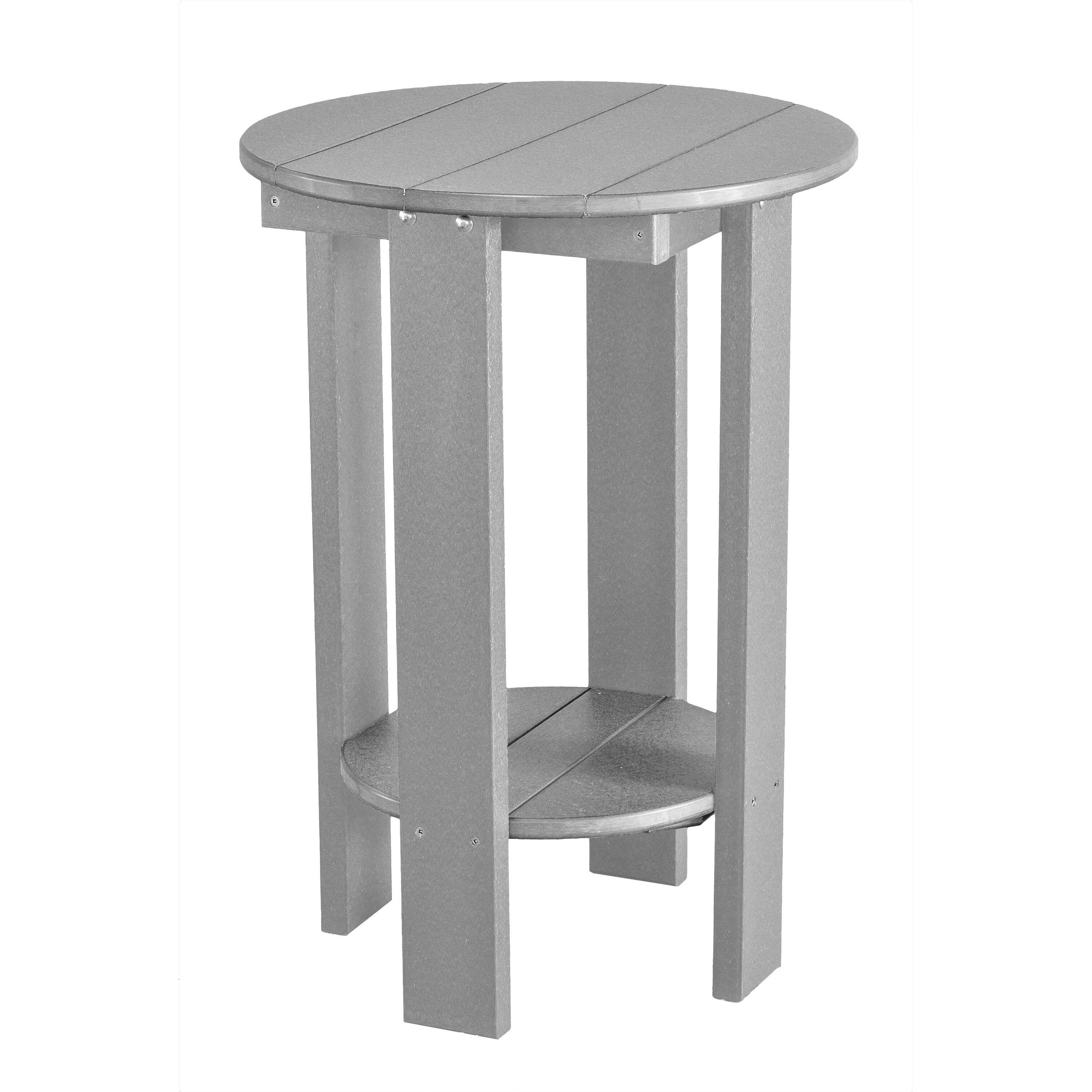light grey duraweather richmond adirondack counter table all weather poly wood