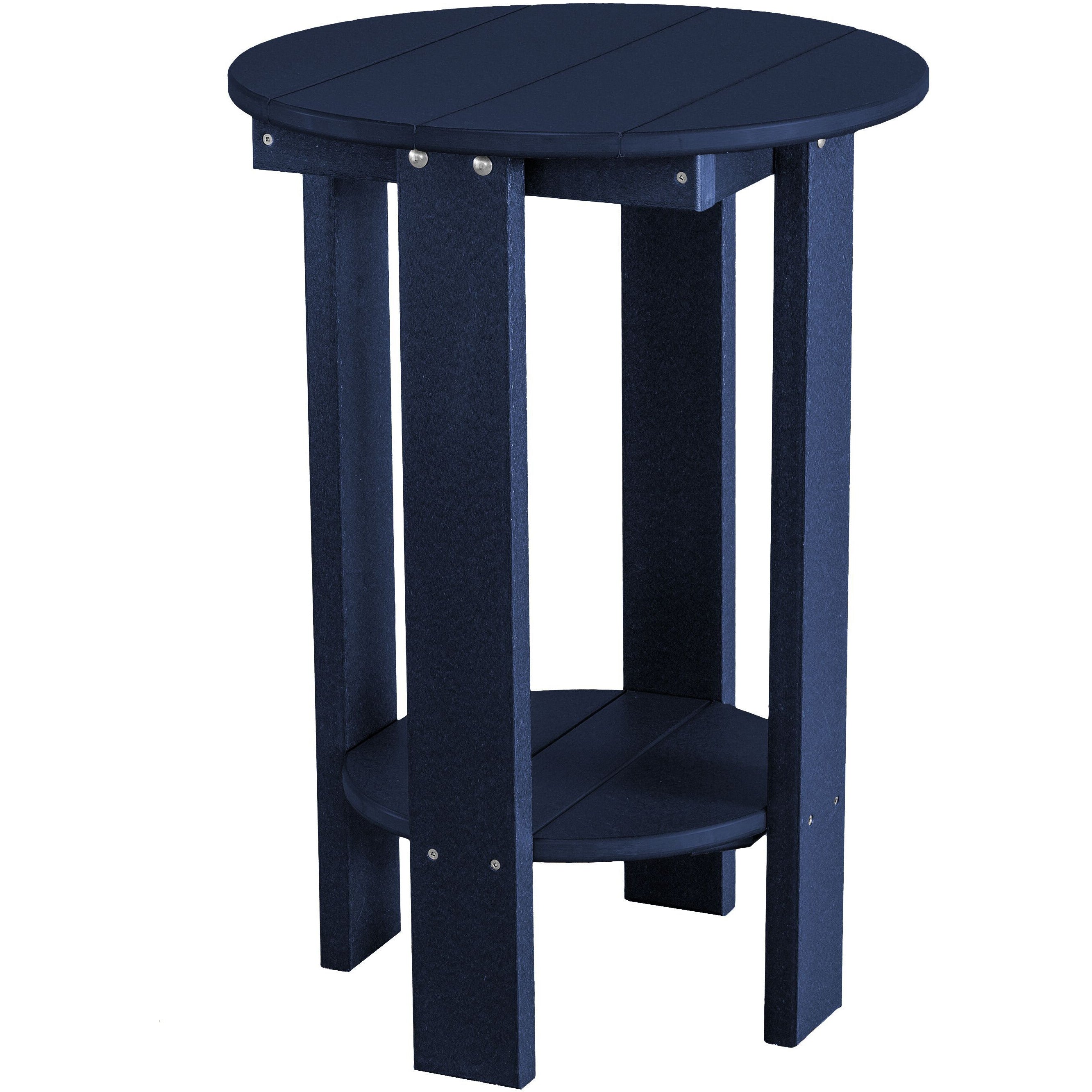 navy duraweather richmond adirondack counter table all weather poly wood