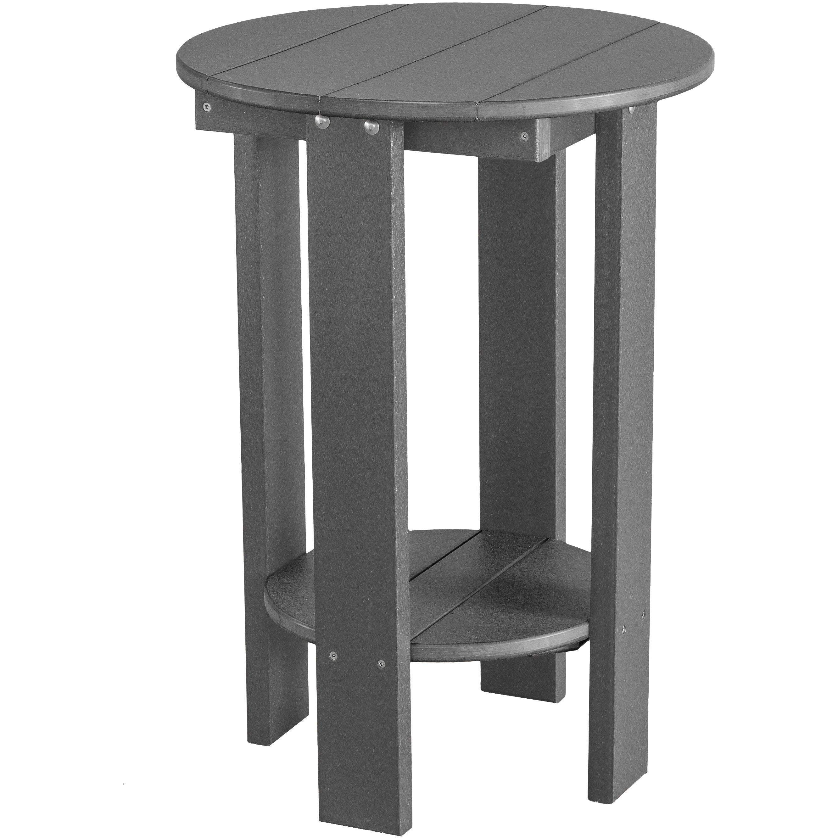 charcoal grey duraweather richmond adirondack counter table all weather poly wood