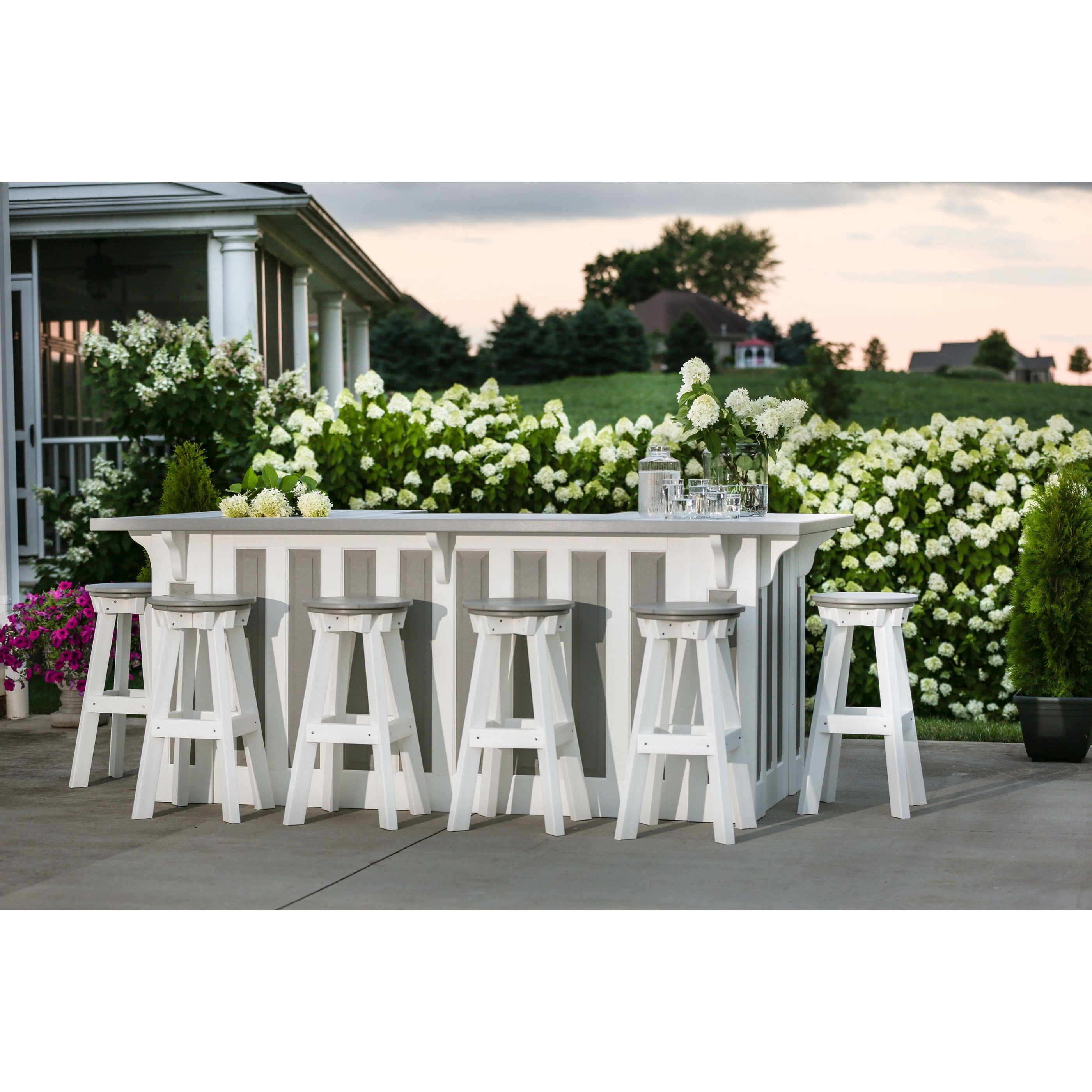 duraweather polywood outdoor patio furniture counter bar stool