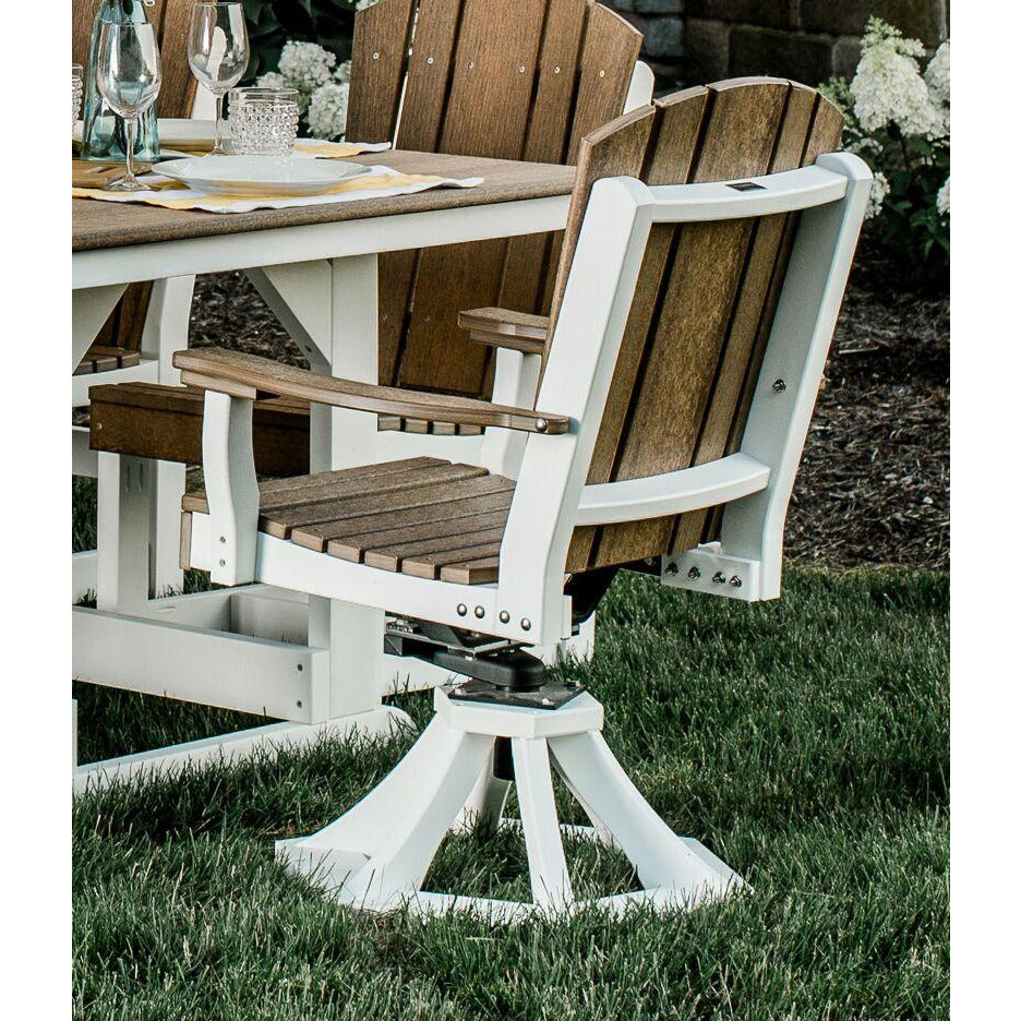 7-Piece Plantation Dining Table Set With All Swivels