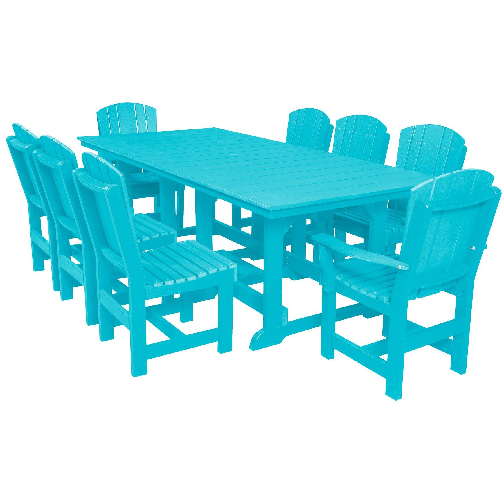 9-Piece Plantation Dining Table Set