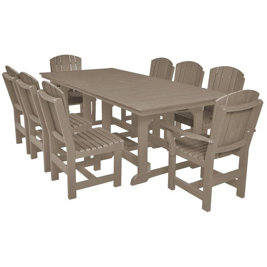 9-Piece Plantation Dining Table Set