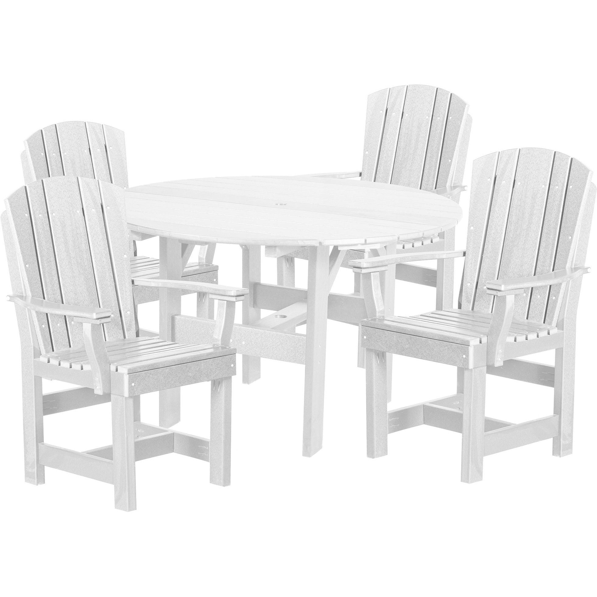 5-Piece Plantation Dining Table Set