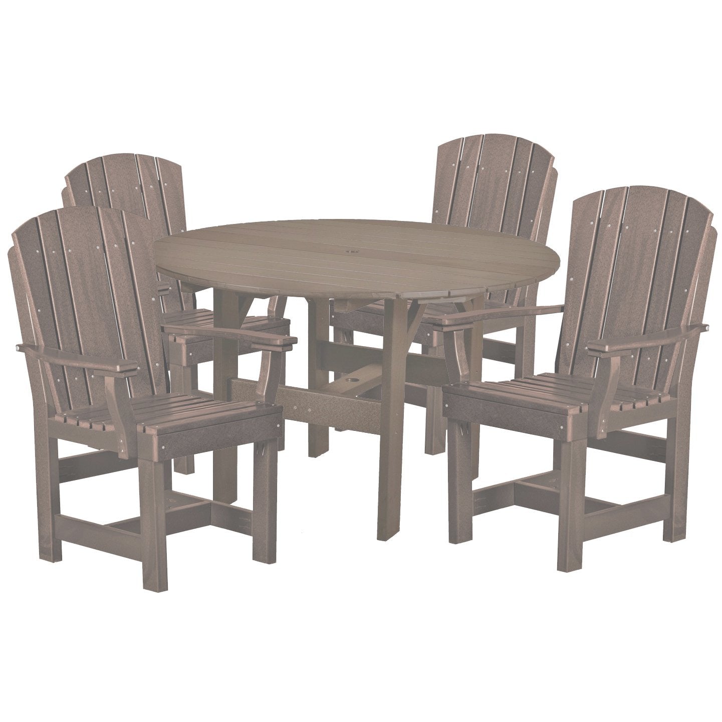 5-Piece Plantation Dining Table Set