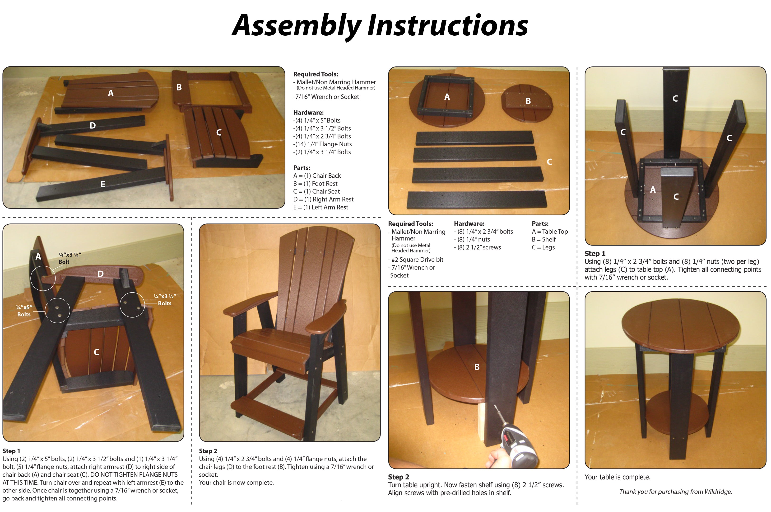 3-Piece Plantation Counter Set