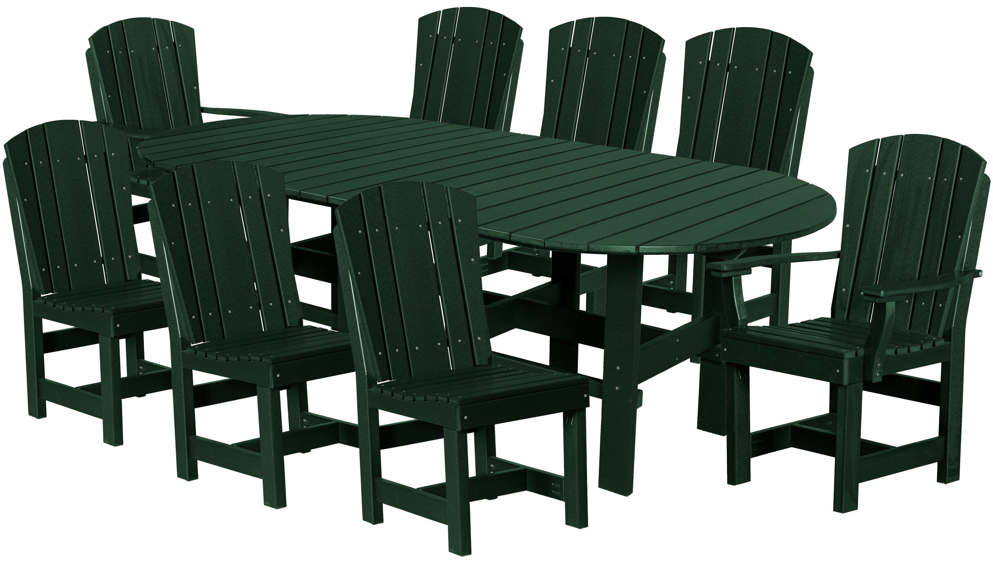 DURAWEATHER POLY® 9-Piece Plantation Oval Dining Table Set