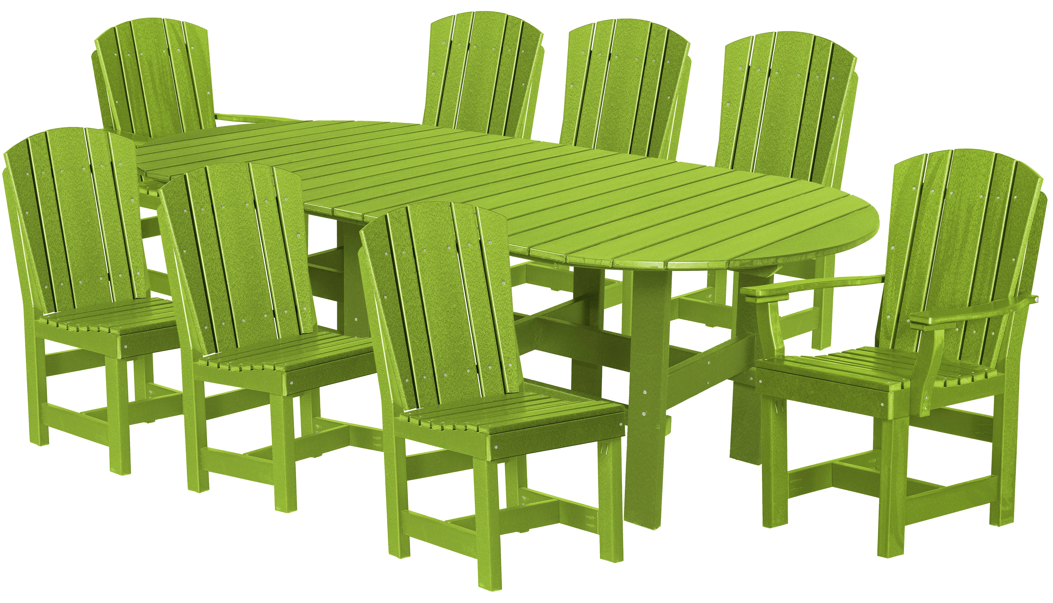 DURAWEATHER POLY® 9-Piece Plantation Oval Dining Table Set