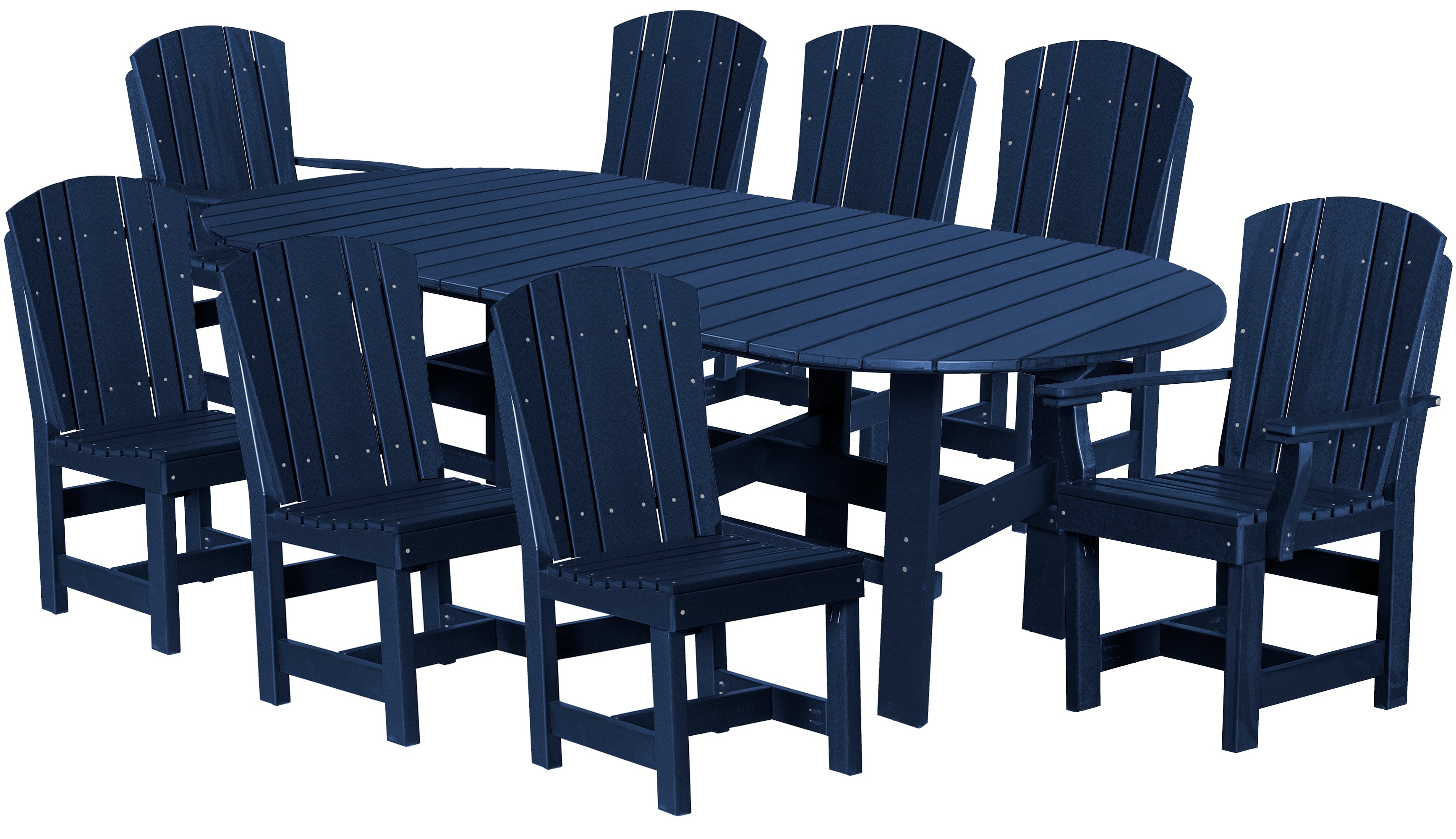 DURAWEATHER POLY® 9-Piece Plantation Oval Dining Table Set