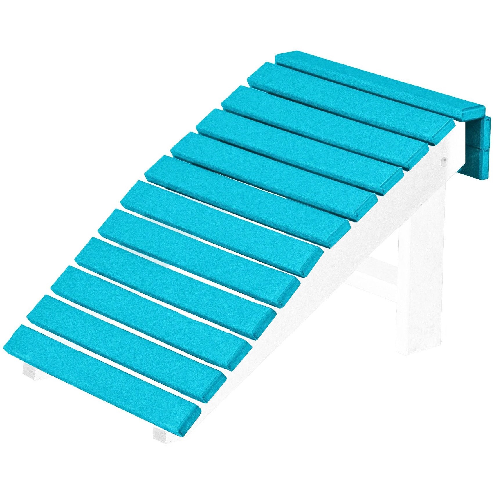Set of 4 Folding Adirondack Chairs King Size - 4 Folding Ottomans and 2 Folding Side Tables