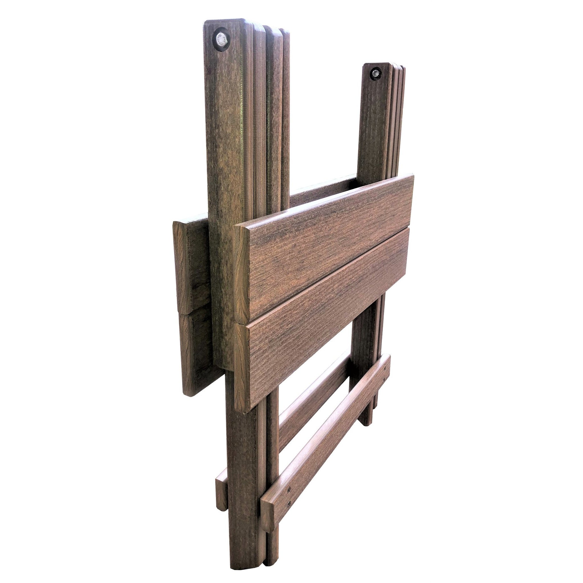 Set of 2 - Unwind Edition King Size Folding Adirondack Chairs With Built In Cupholders + 1 Folding End Table With Removable Tray