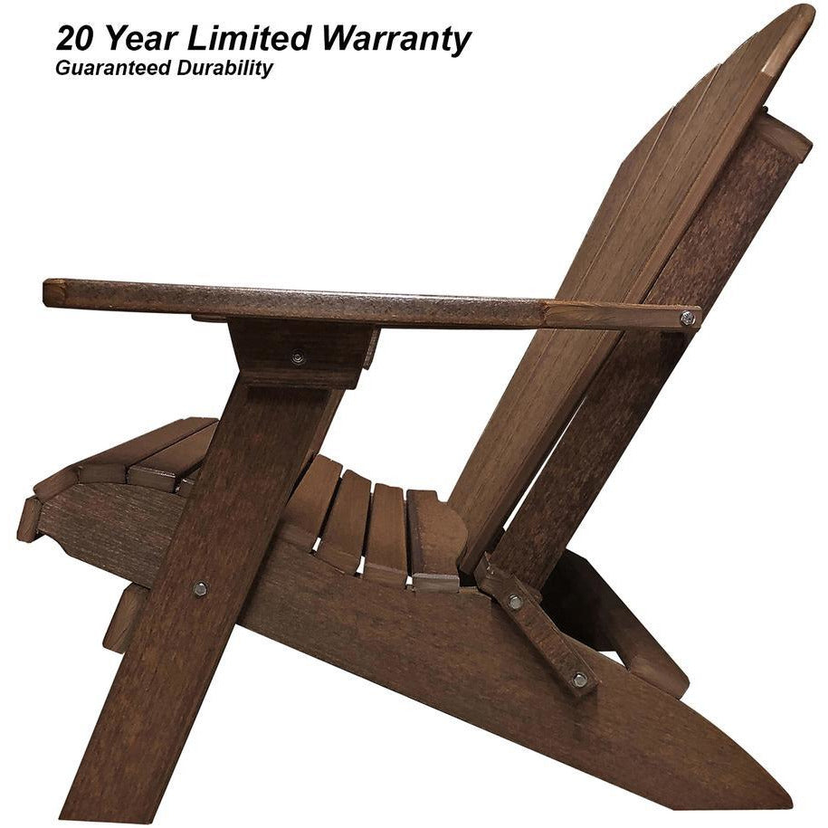 Folding Adirondack Chairs Set of 4 King-Size