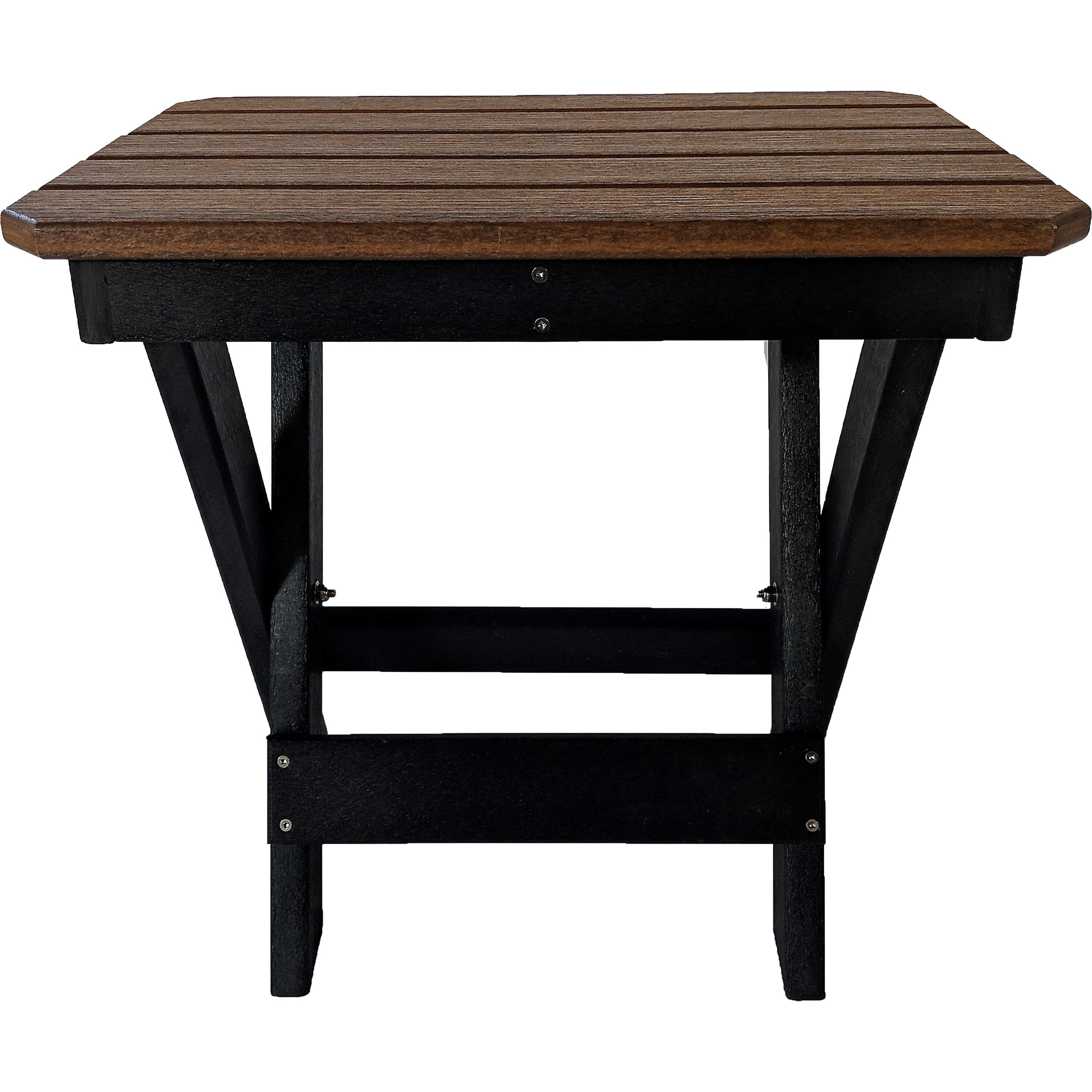 poly wood folding end table