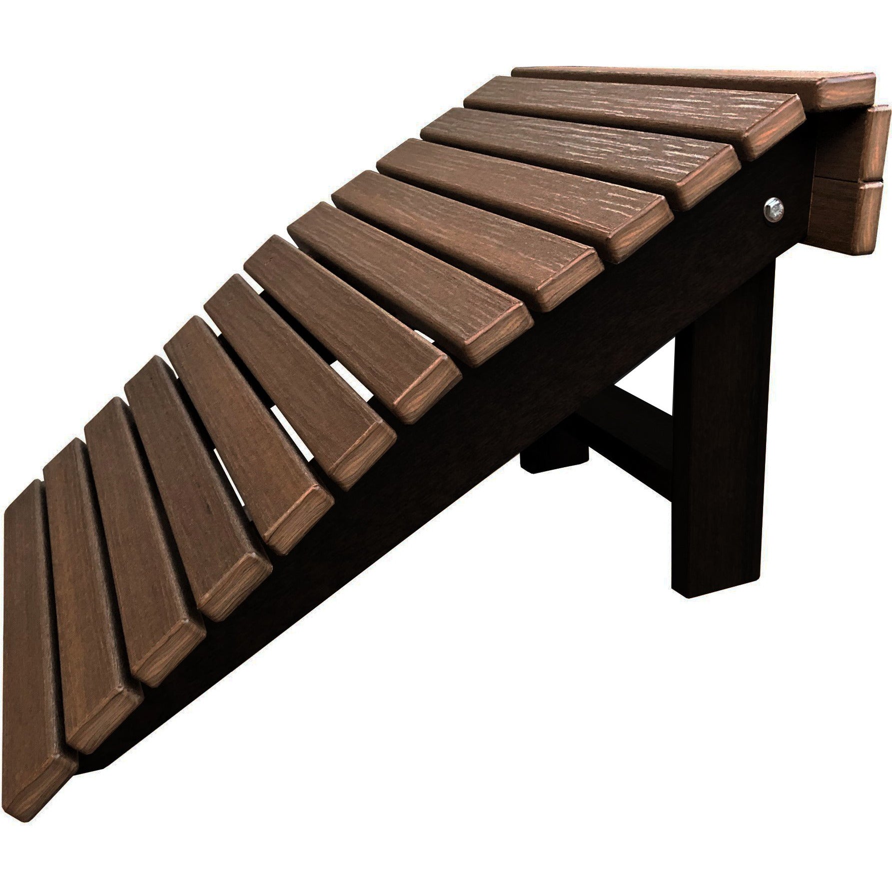 Set of 4 Folding Adirondack Chairs King Size - 4 Folding Ottomans and 2 Folding Side Tables
