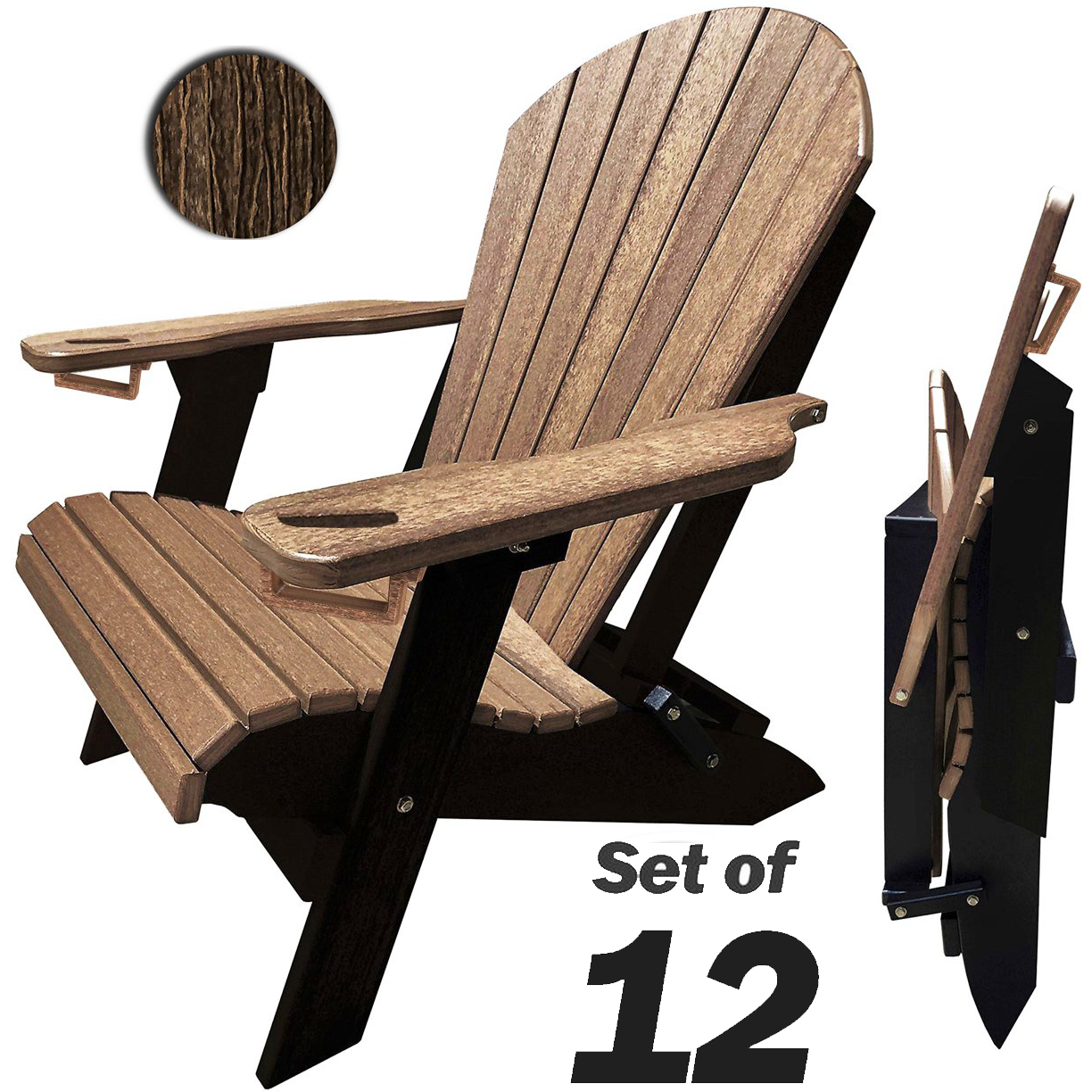 polywood folding adirondack chair