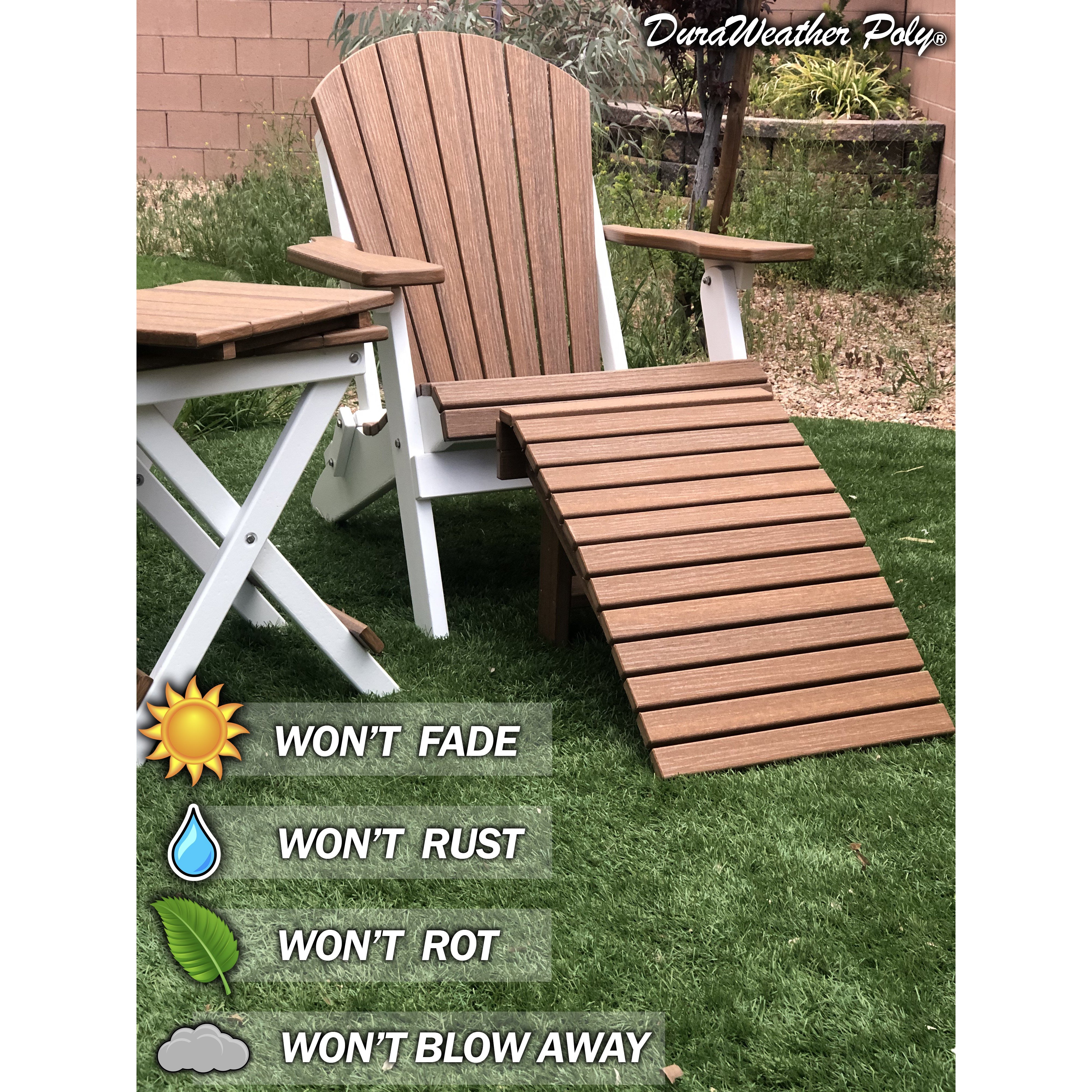 Universal Folding Ottoman Footrest - Ships Fully Assembled