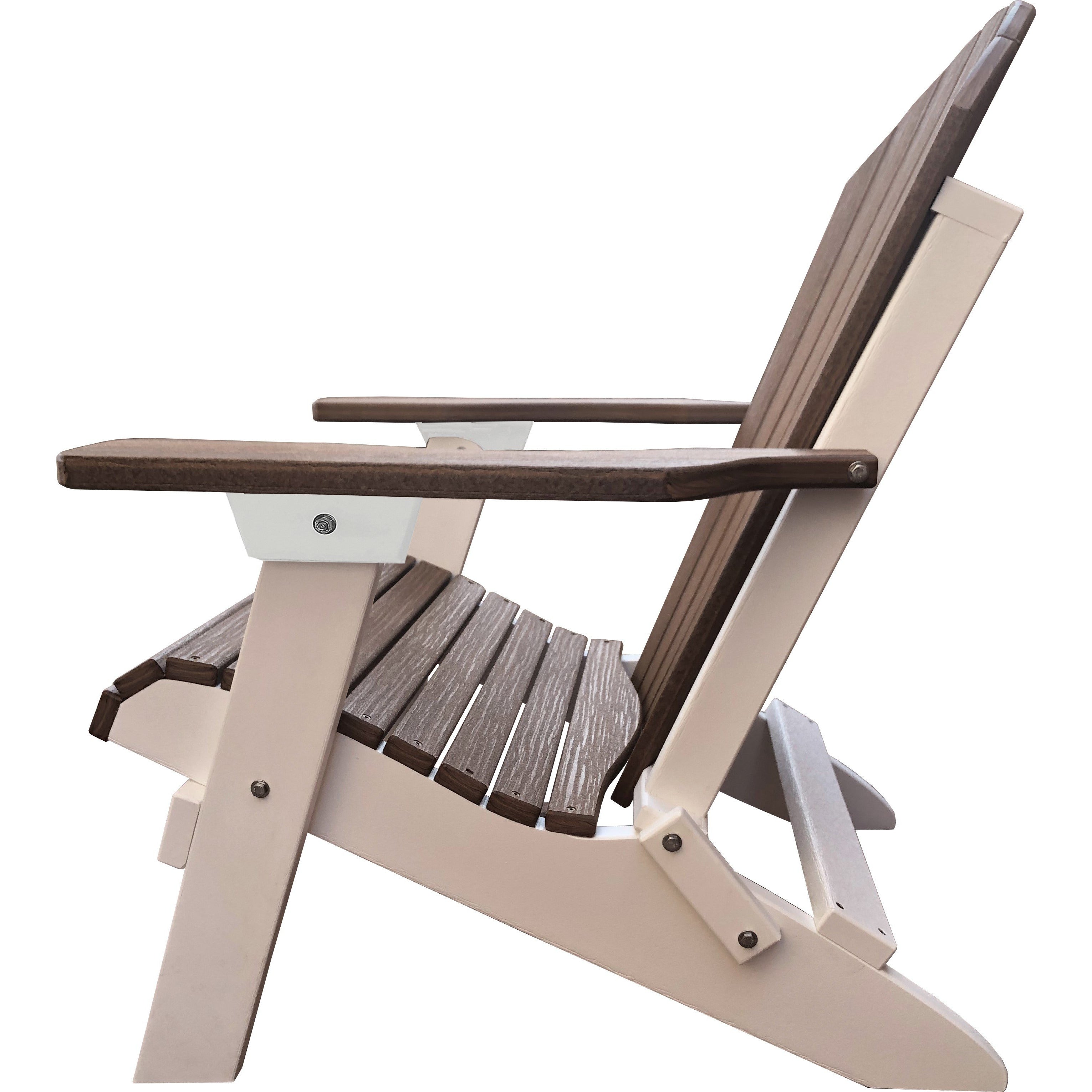 Set of 2 Folding Adirondack Chairs King Size + 1 Folding Side Table With Removable Tray