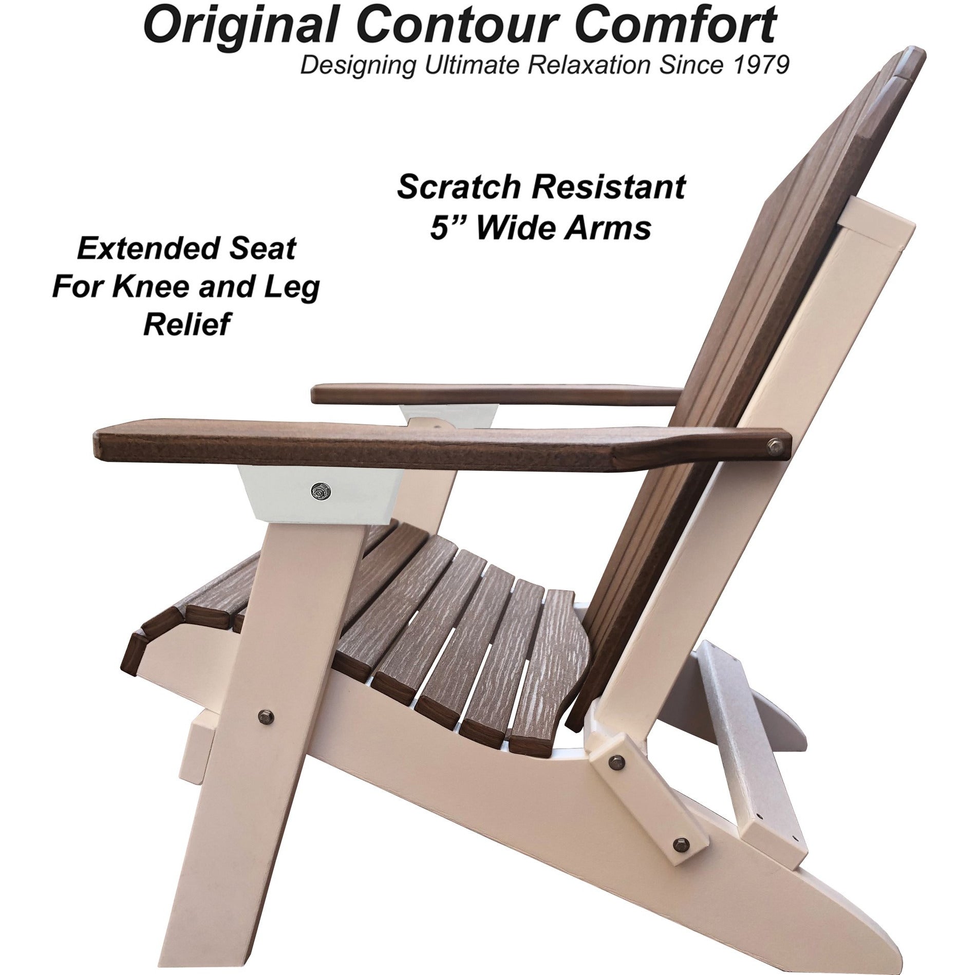 Folding Adirondack Chairs Set of 4 King-Size