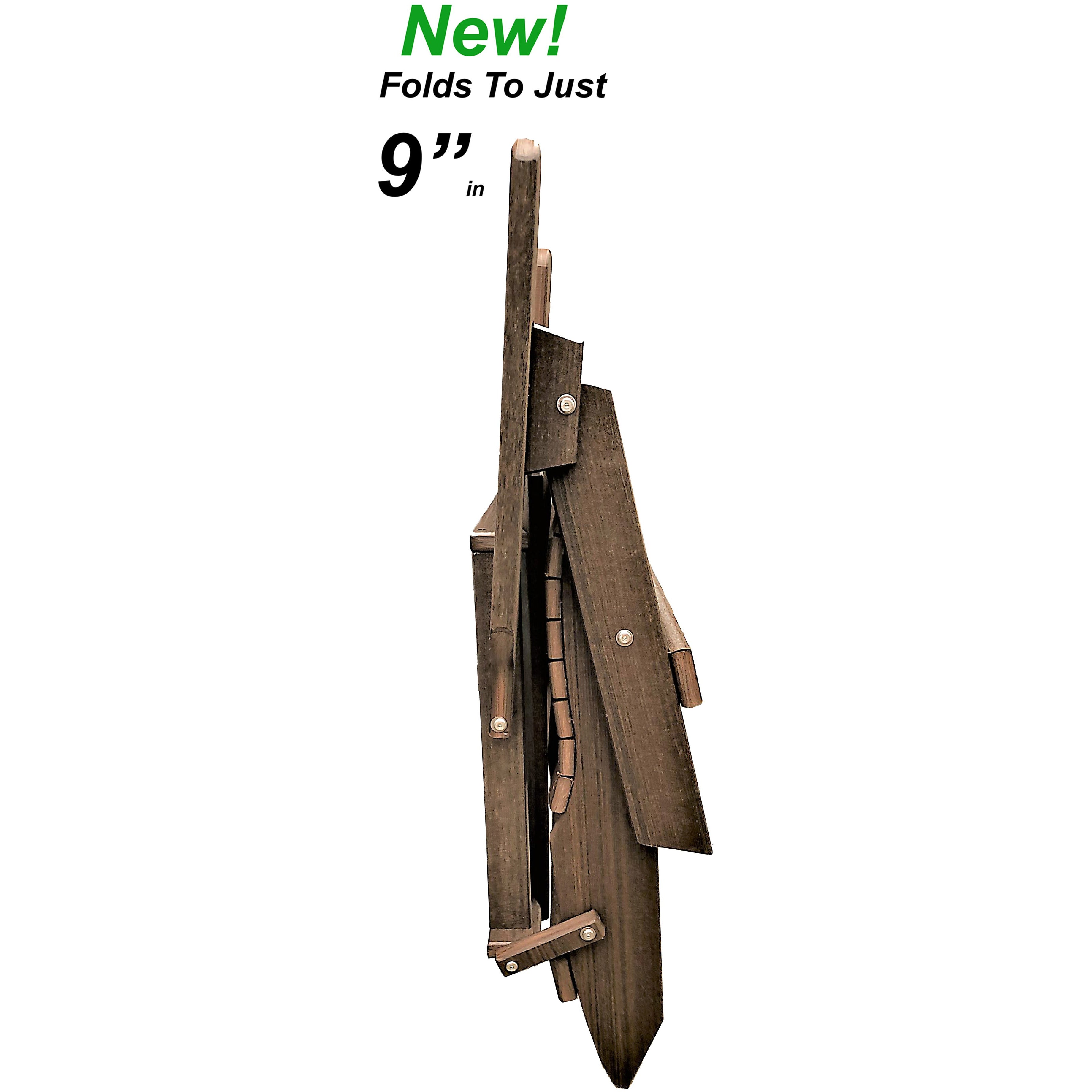 King Size Folding Adirondack Chair - Exclusive Wood Grain Poly