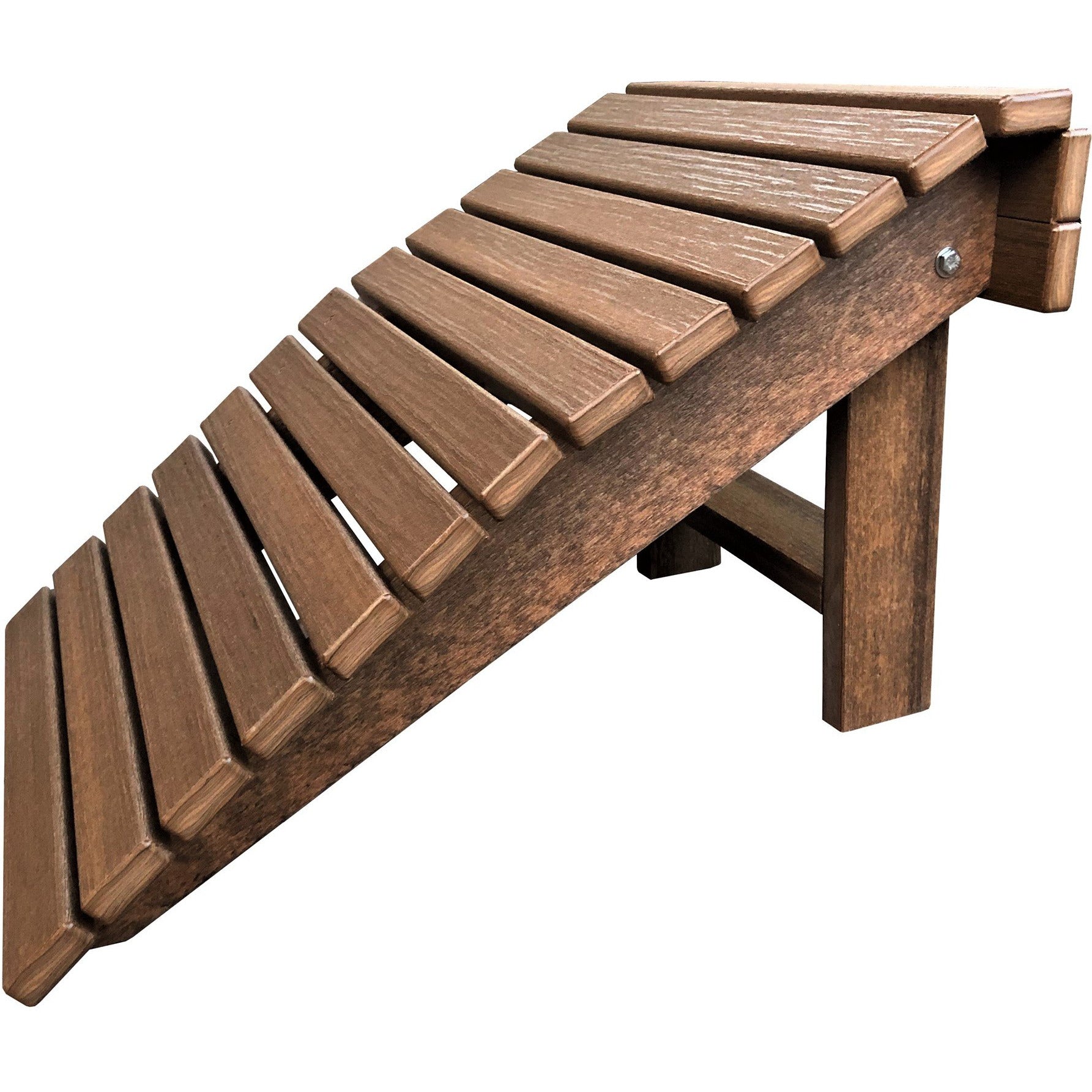 Set of 4 Folding Adirondack Chairs King Size - 4 Folding Ottomans and 2 Folding Side Tables