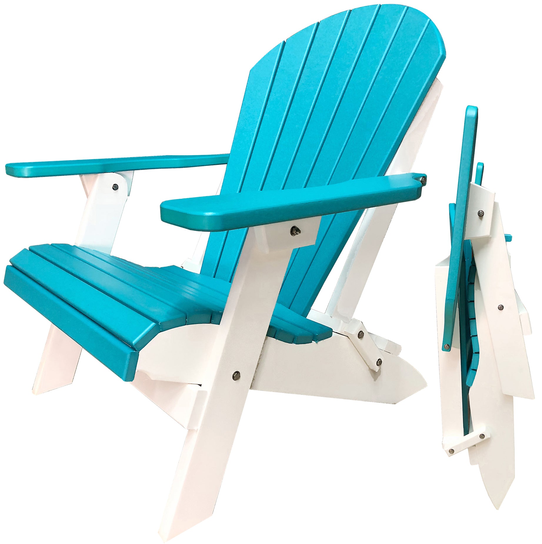 Folding Adirondack Chairs Set of 4 King-Size