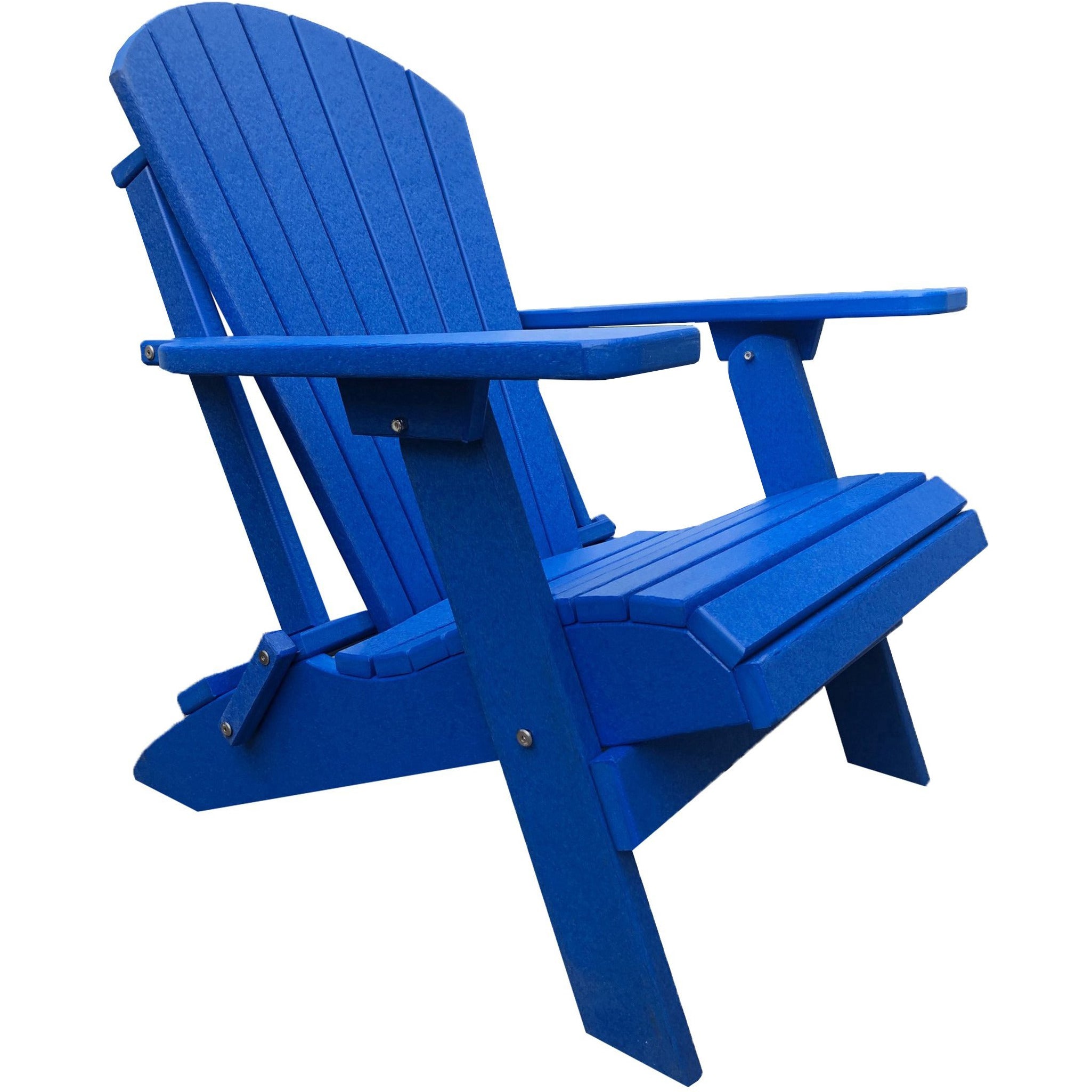 Set of 2 Folding Adirondack Chairs King Size + 1 Folding Side Table With Removable Tray