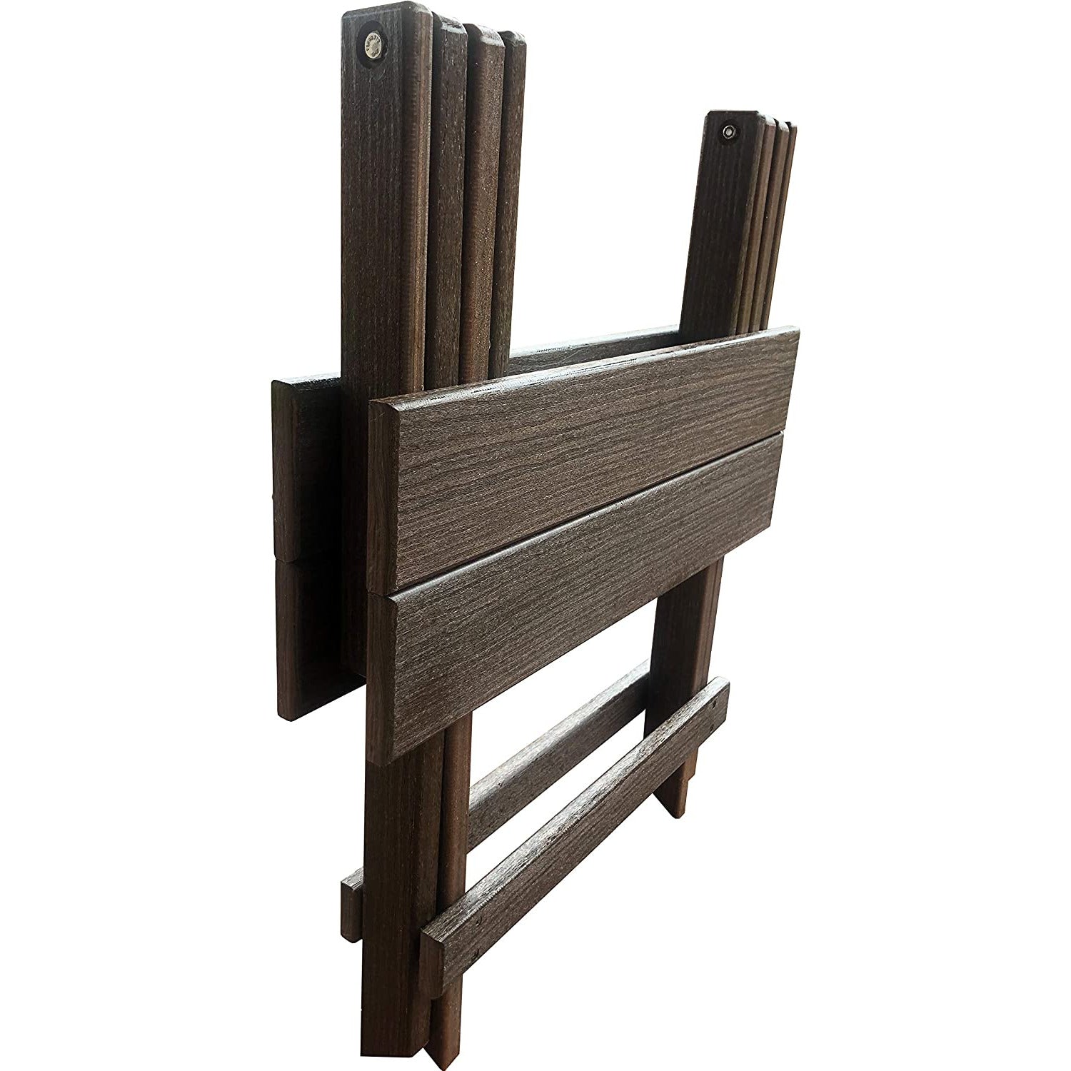 Set of 2 Folding Adirondack Chairs King Size + 1 Folding Side Table With Removable Tray