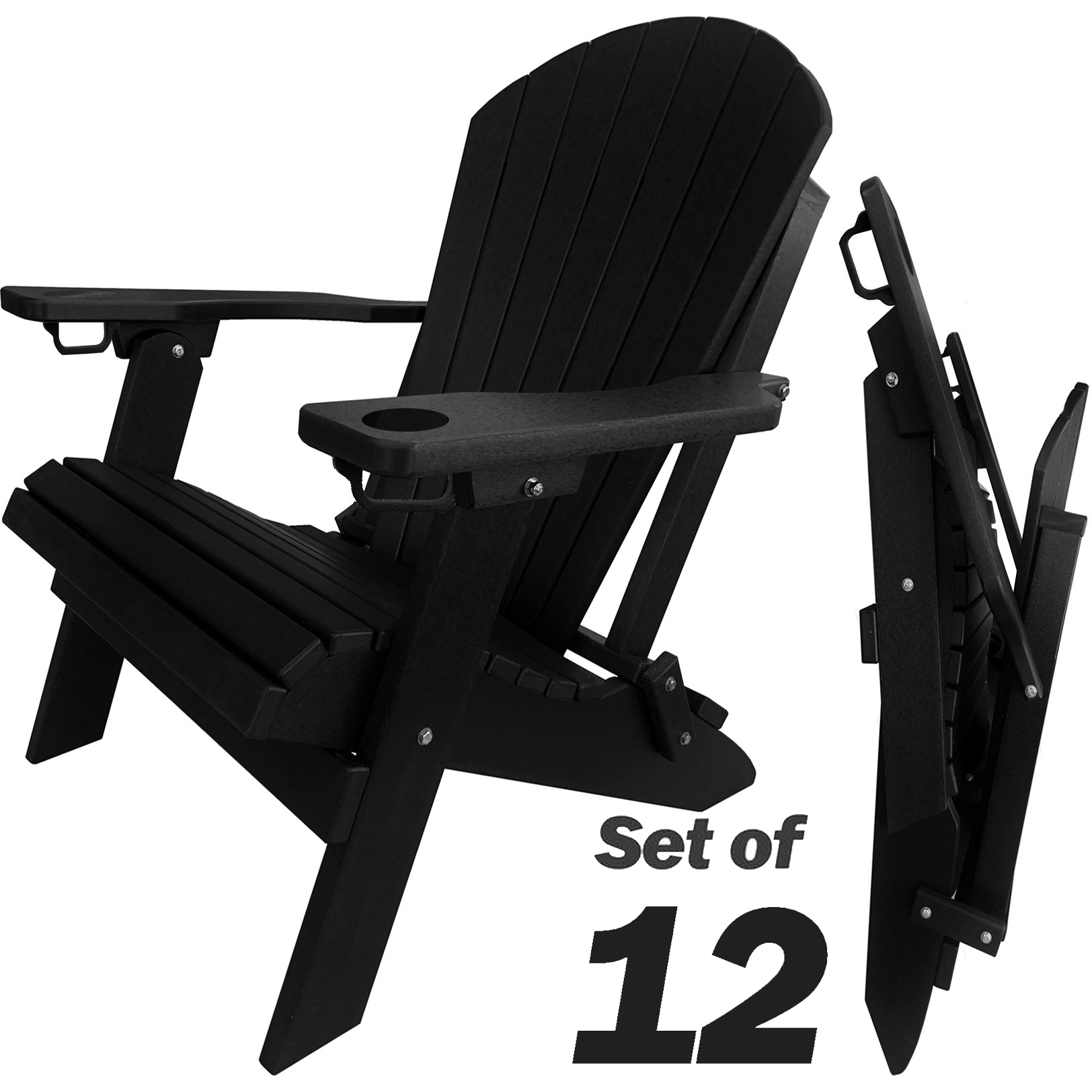 polywood folding adirondack chair