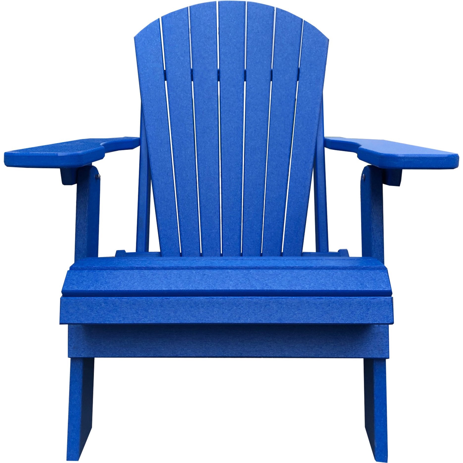 DuraWeather Poly® King Size Folding Adirondack Chair - (Pool Blue)