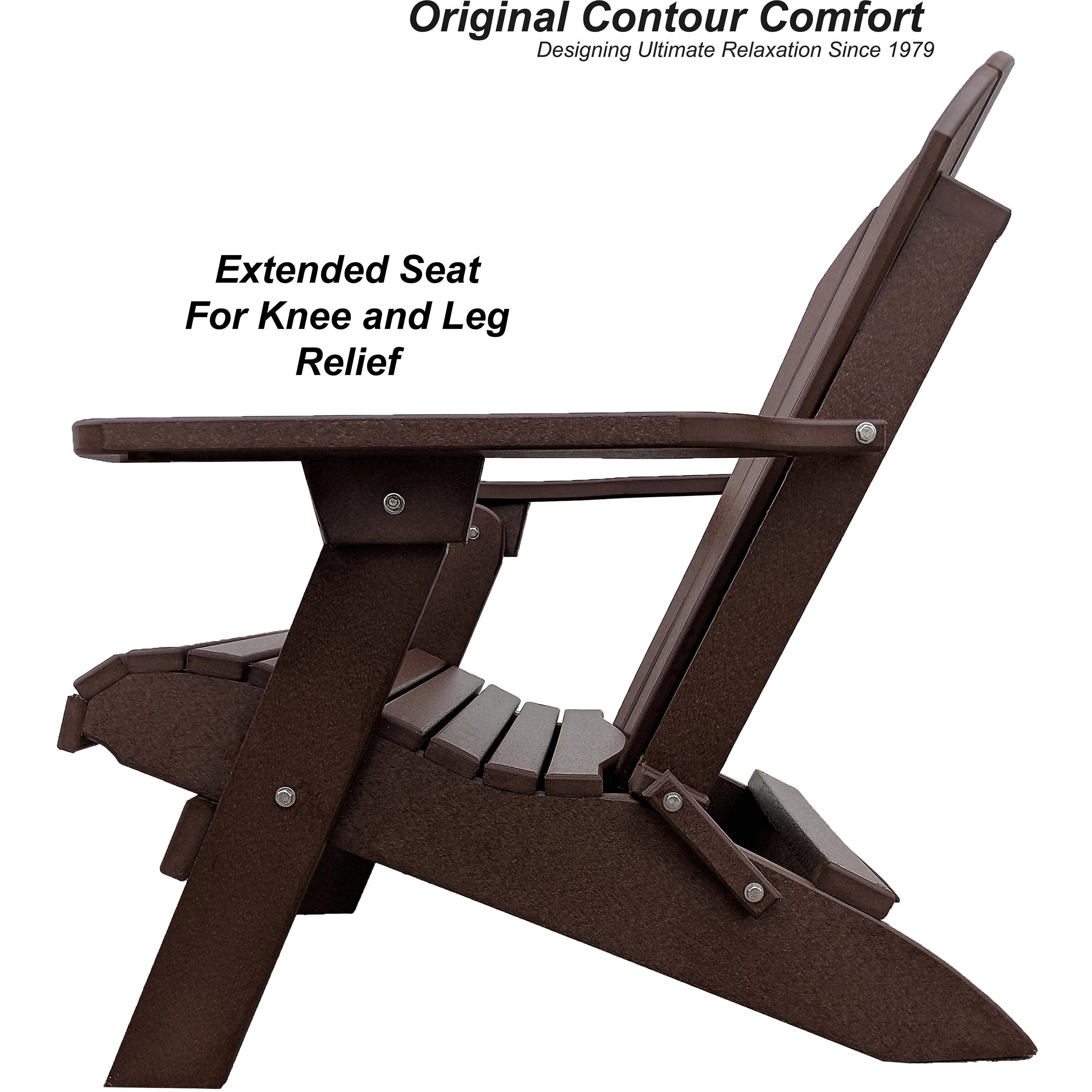 Folding Adirondack Chairs Set of 4 King-Size