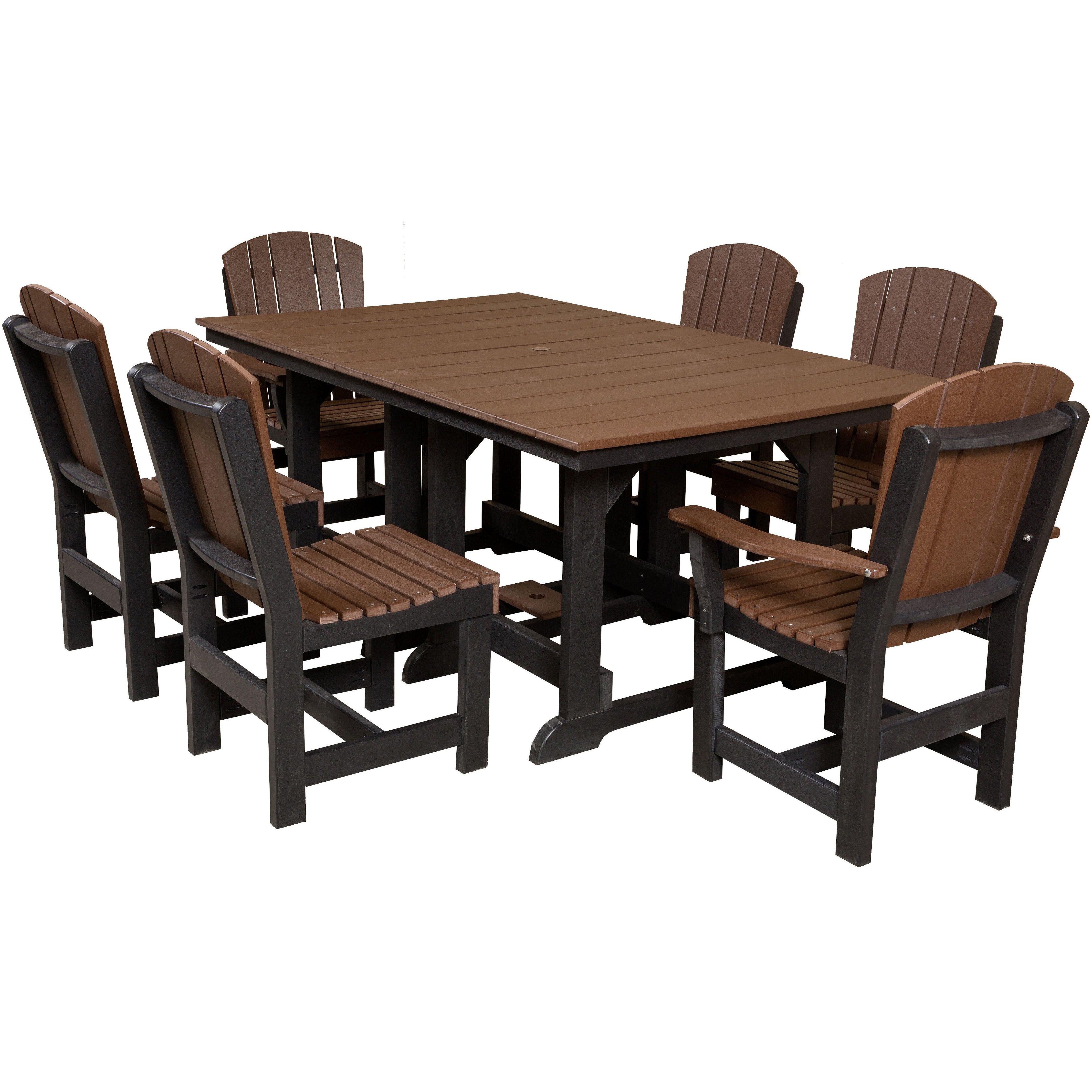 7-Piece Plantation Dining Table Set