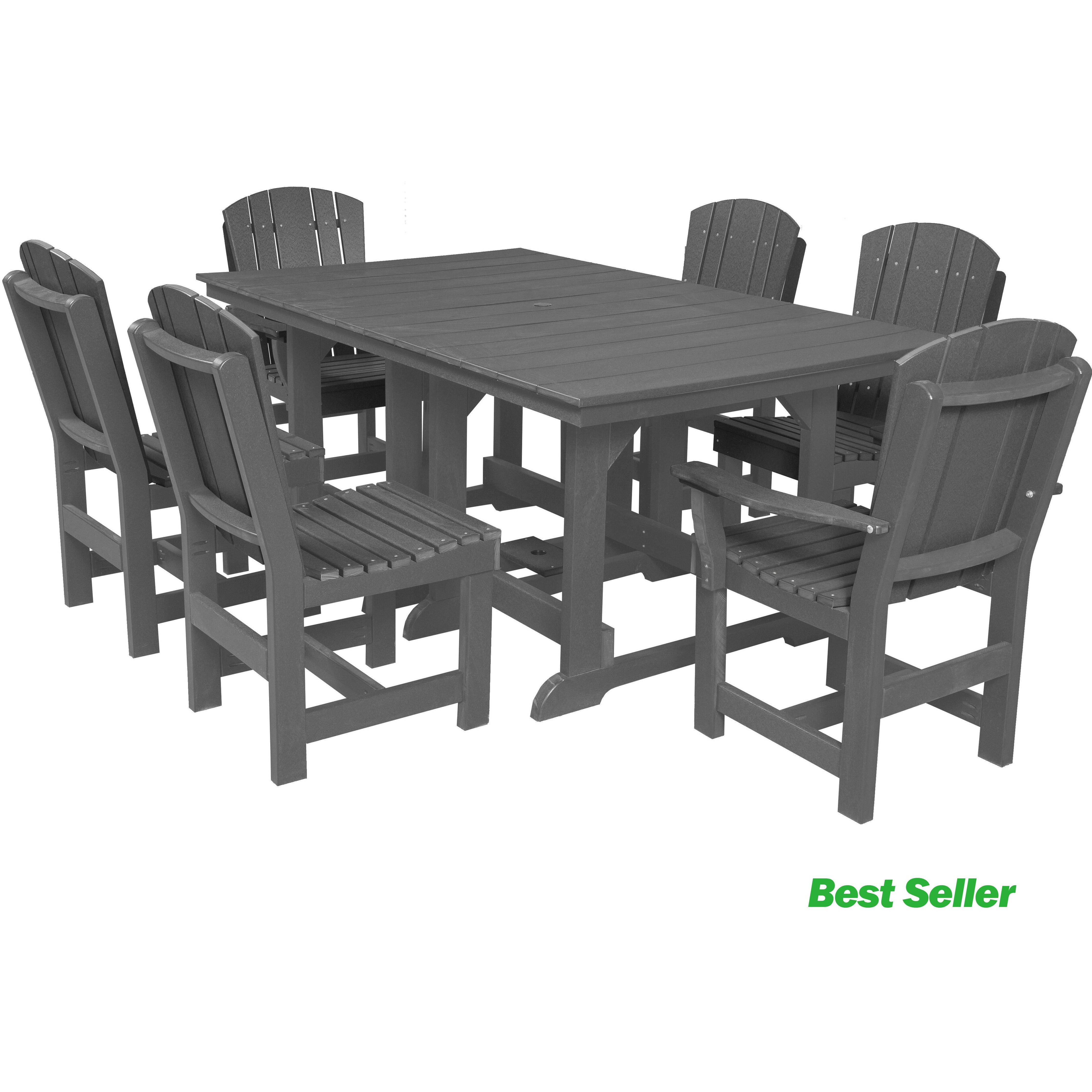 7-Piece Plantation Dining Table Set