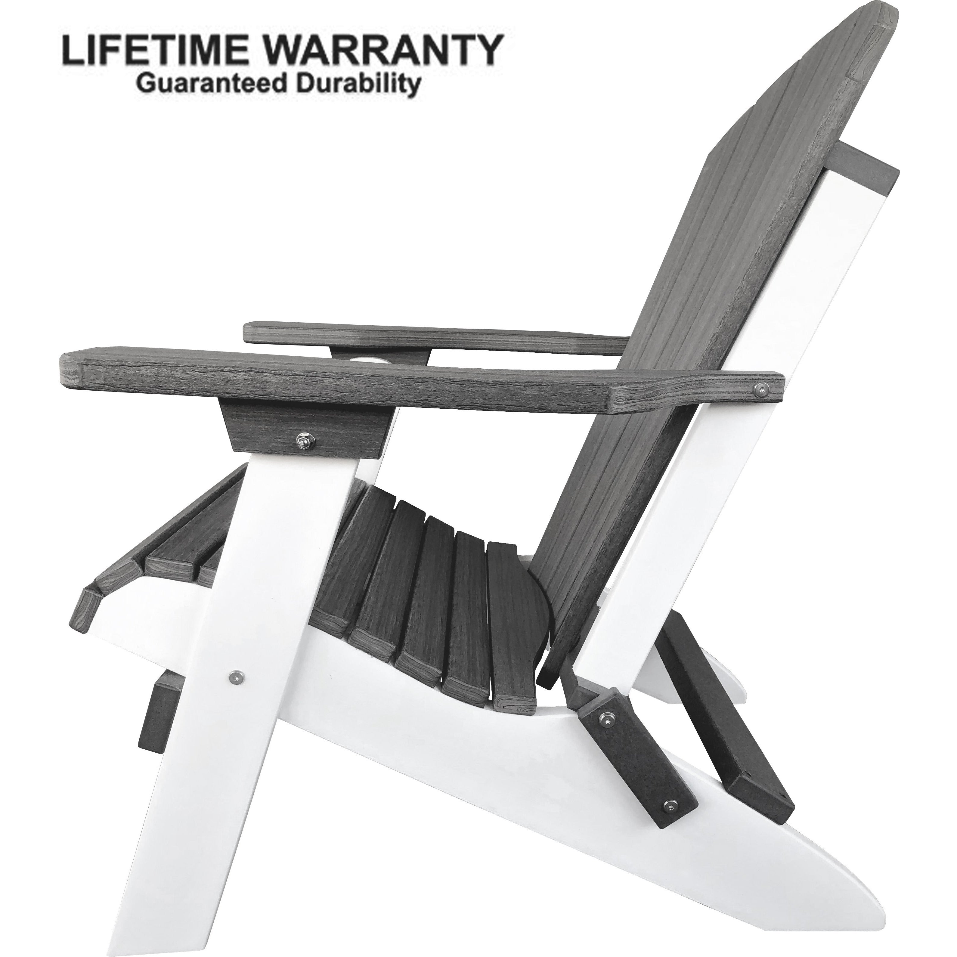 Folding Adirondack Chairs Set of 4 King-Size