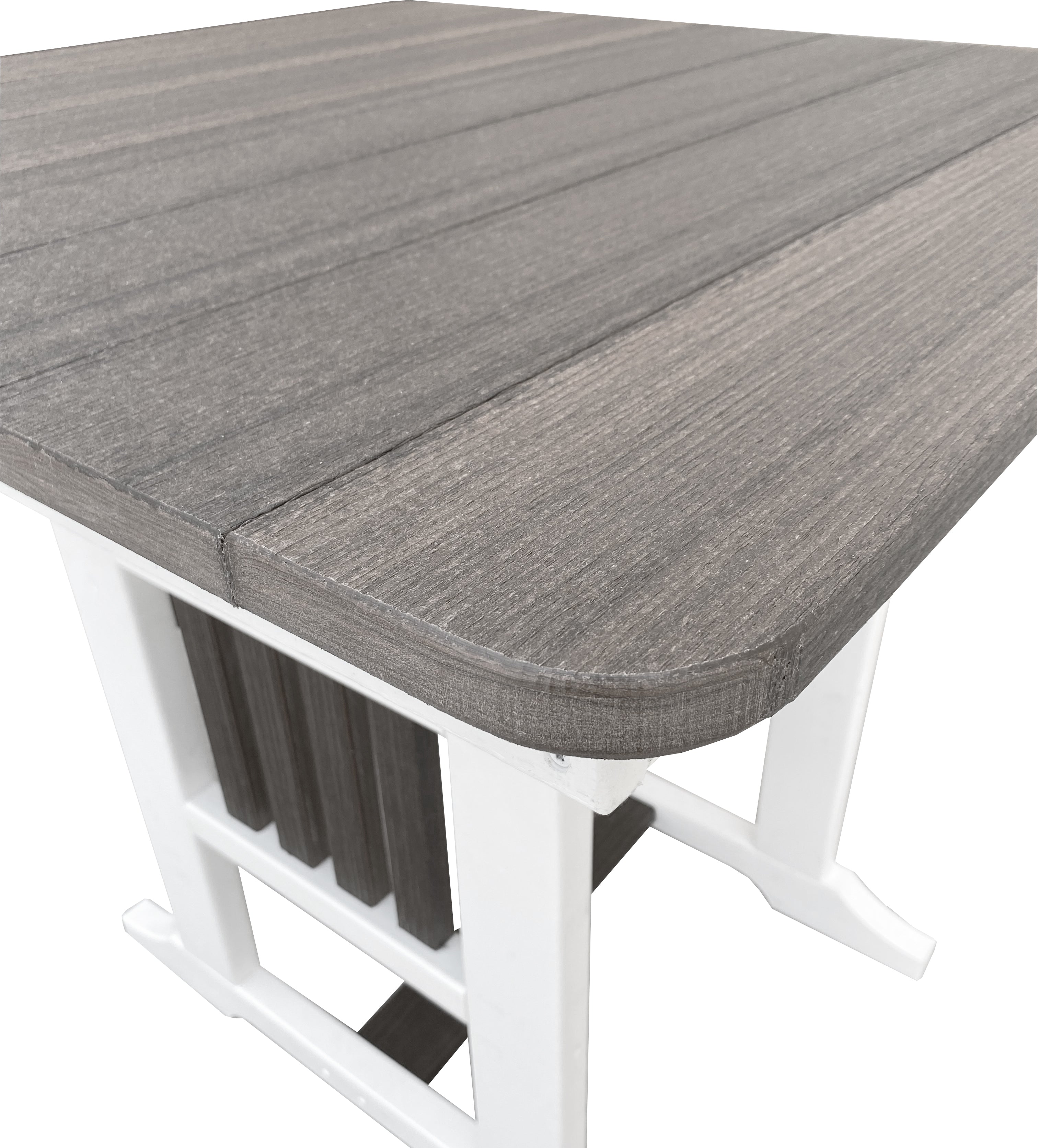 Outdoor Furniture Poly Dining Set Coastal Grey on White
