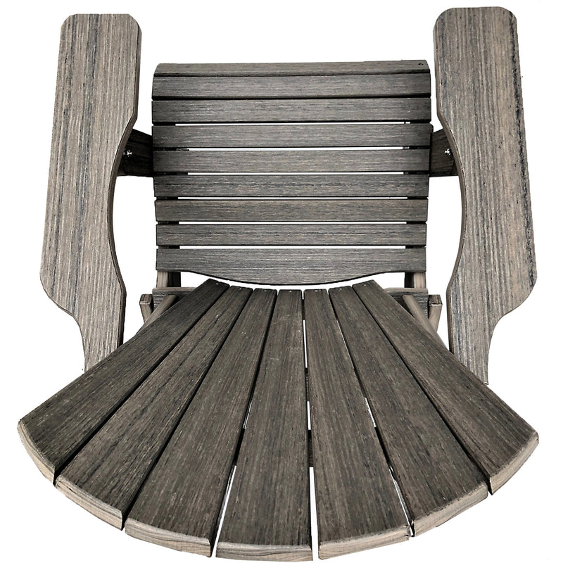 Set of 6 - DuraWeather Poly&reg; King Size Folding Adirondack Chairs