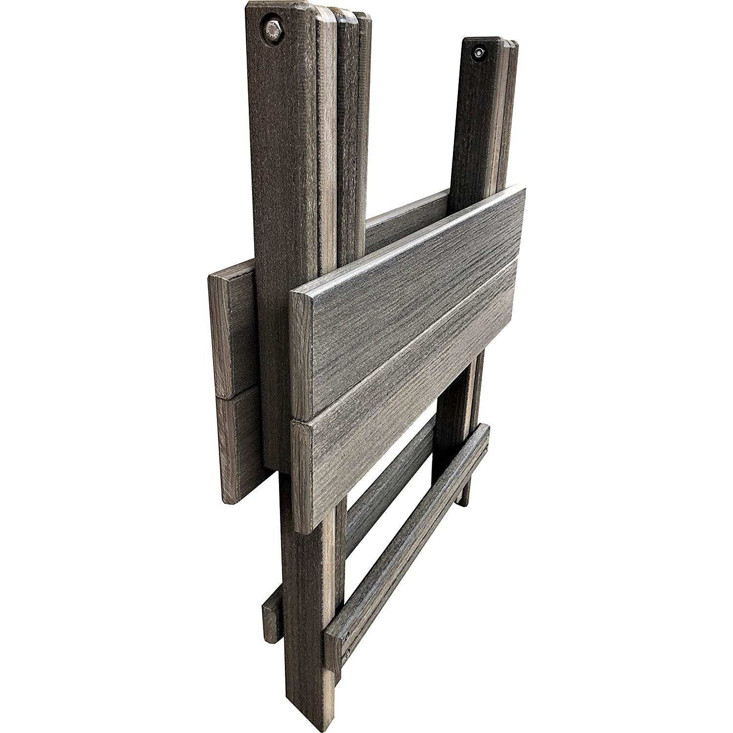 Set of 2 Folding Adirondack Chairs King Size + 1 Folding Side Table With Removable Tray