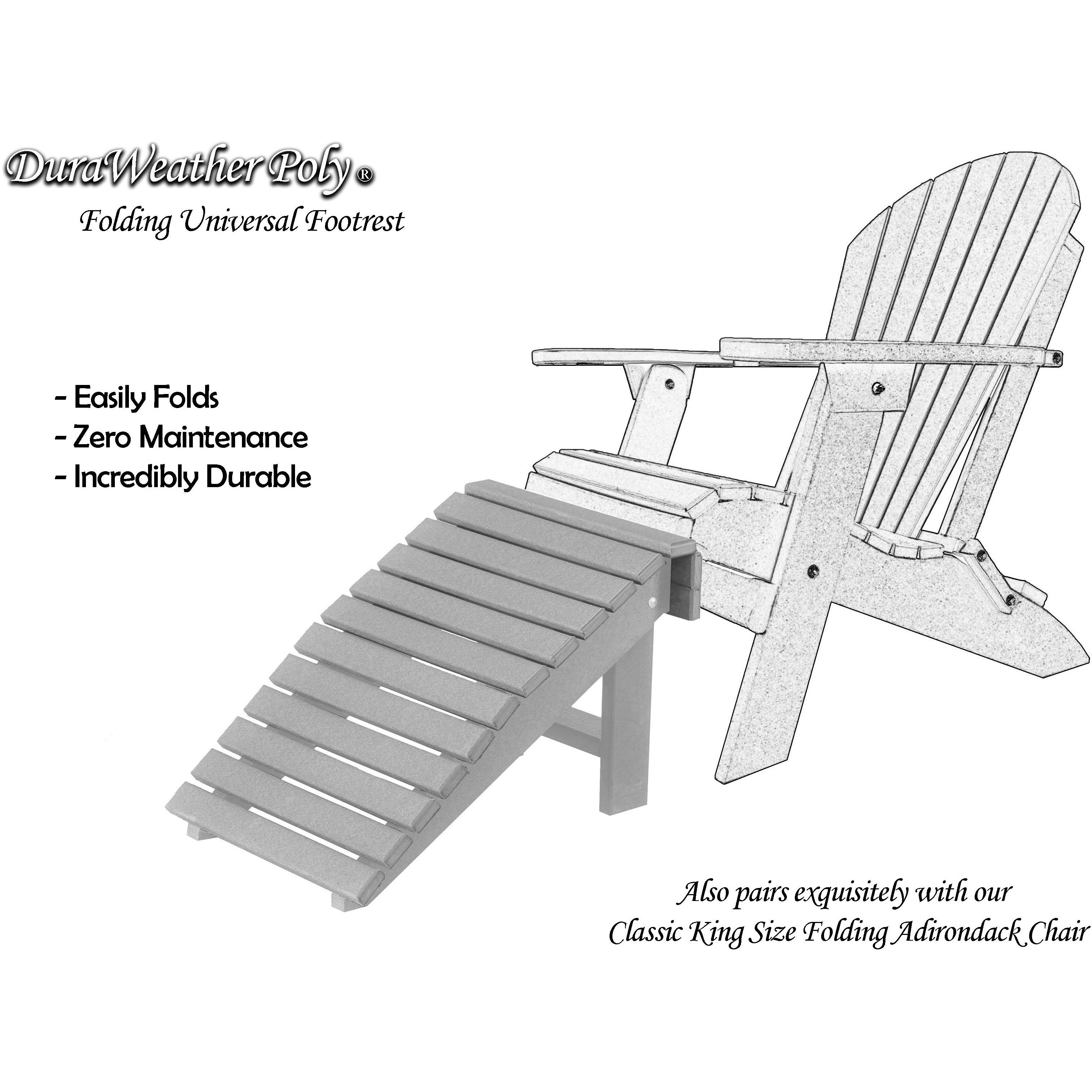 Universal Folding Ottoman Footrest - Ships Fully Assembled