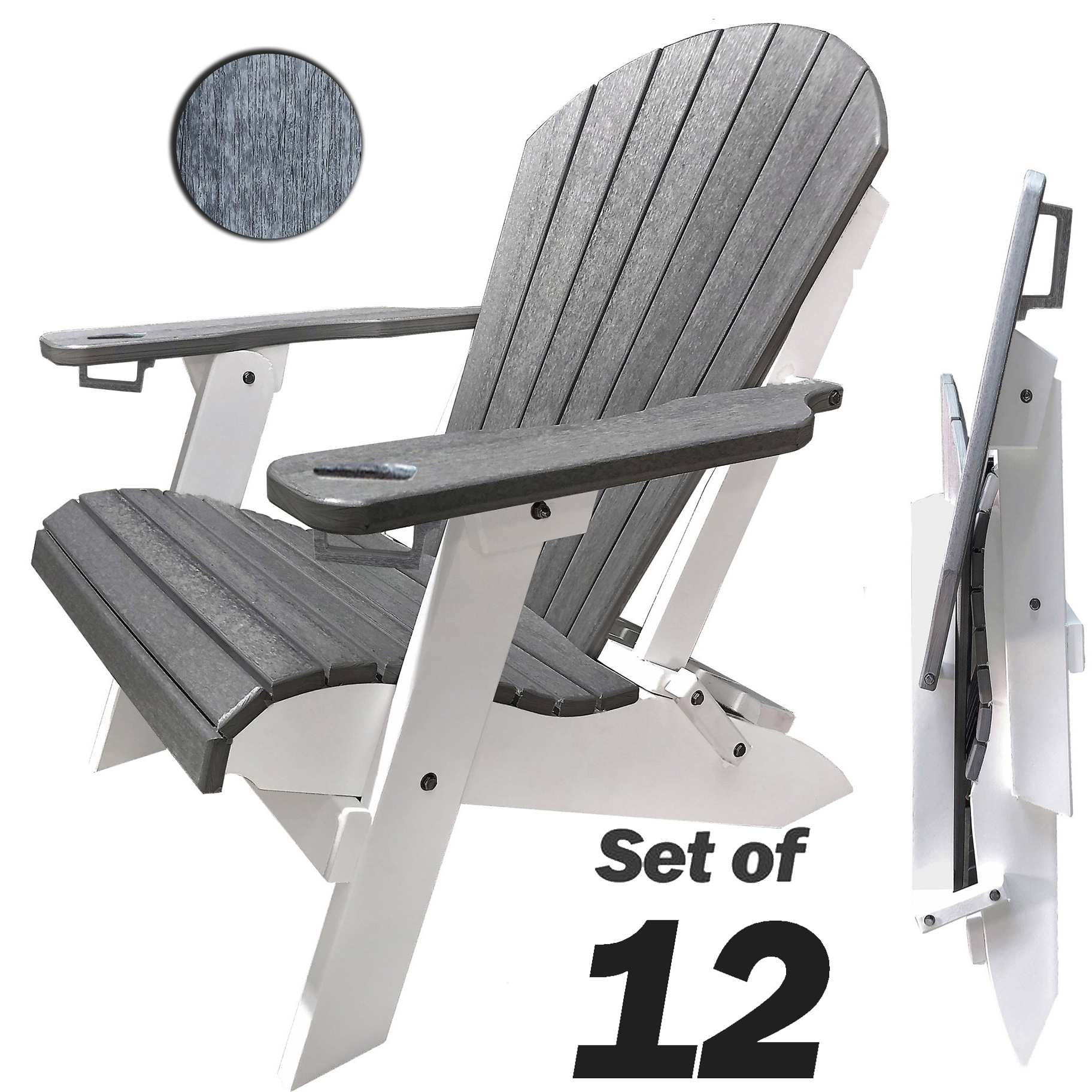 polywood folding adirondack chair