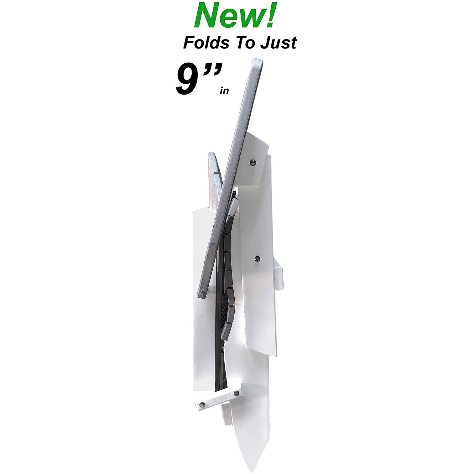 driftwood grey on white folded duraweather king size folding adirondack chair all weather poly wood