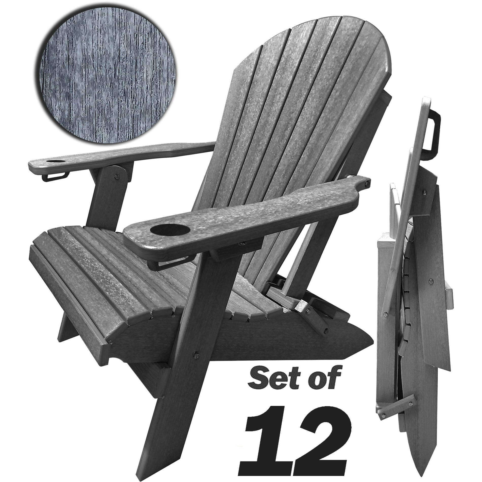 polywood folding adirondack chair