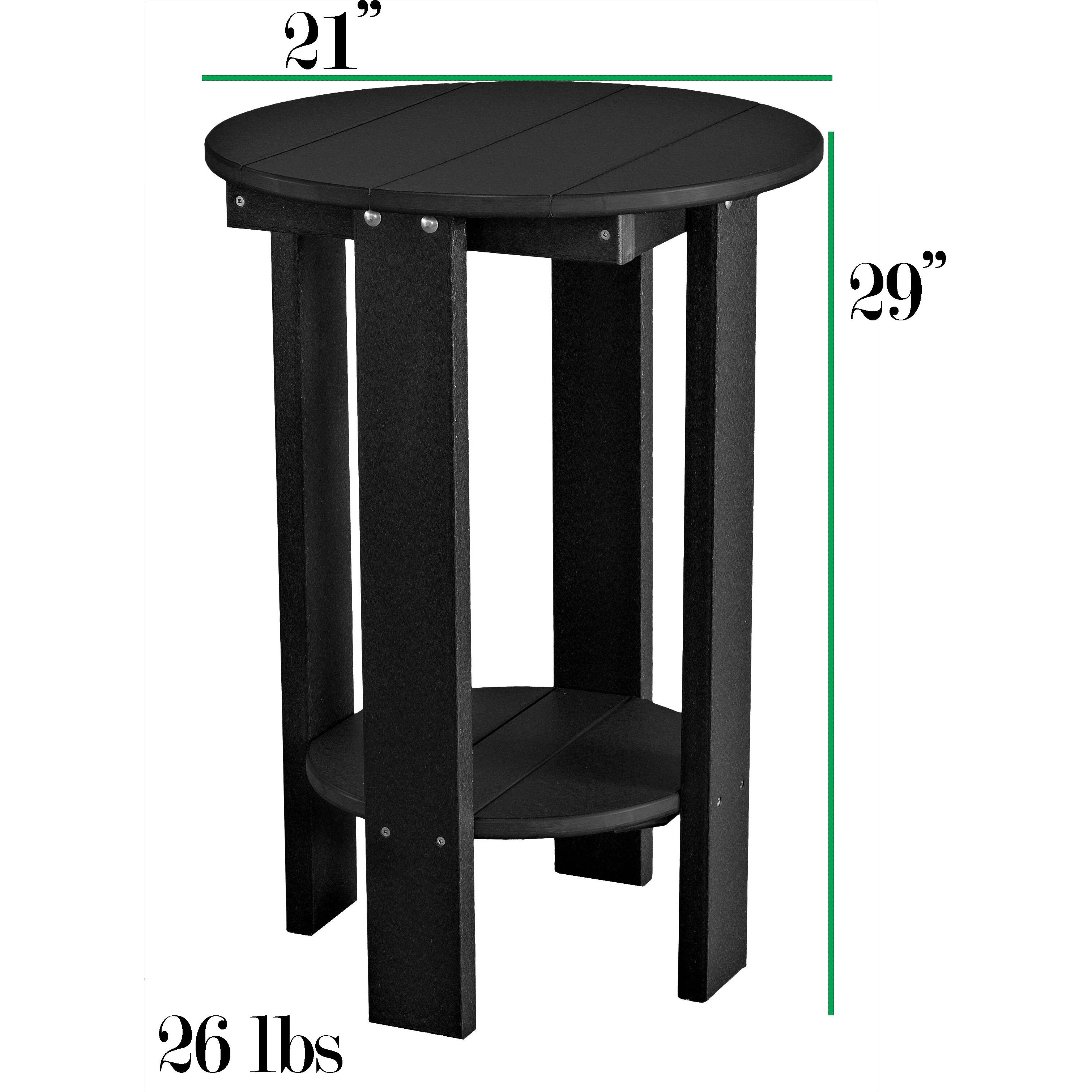 Plantation Side Table Counter Height (29"H)