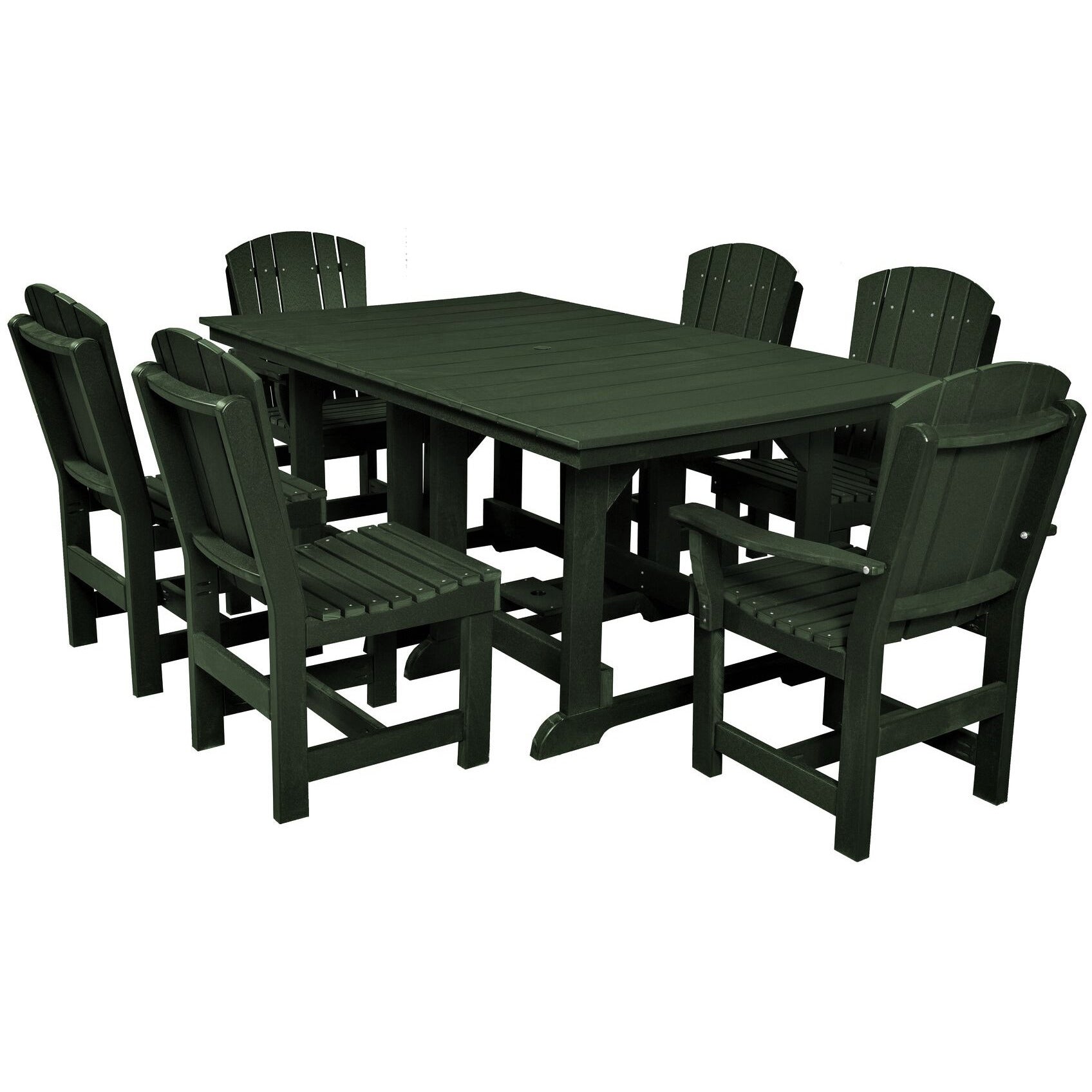 7-Piece Plantation Dining Table Set