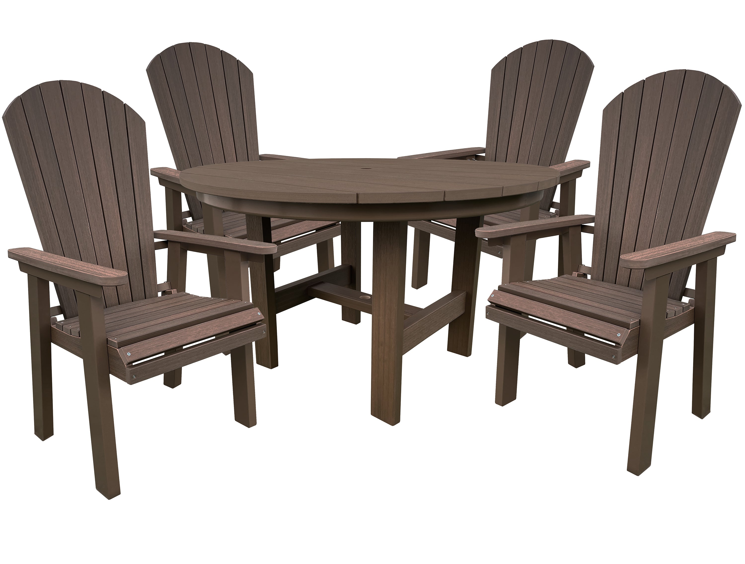 5-Piece Hampton Adirondack Dining Table Set
