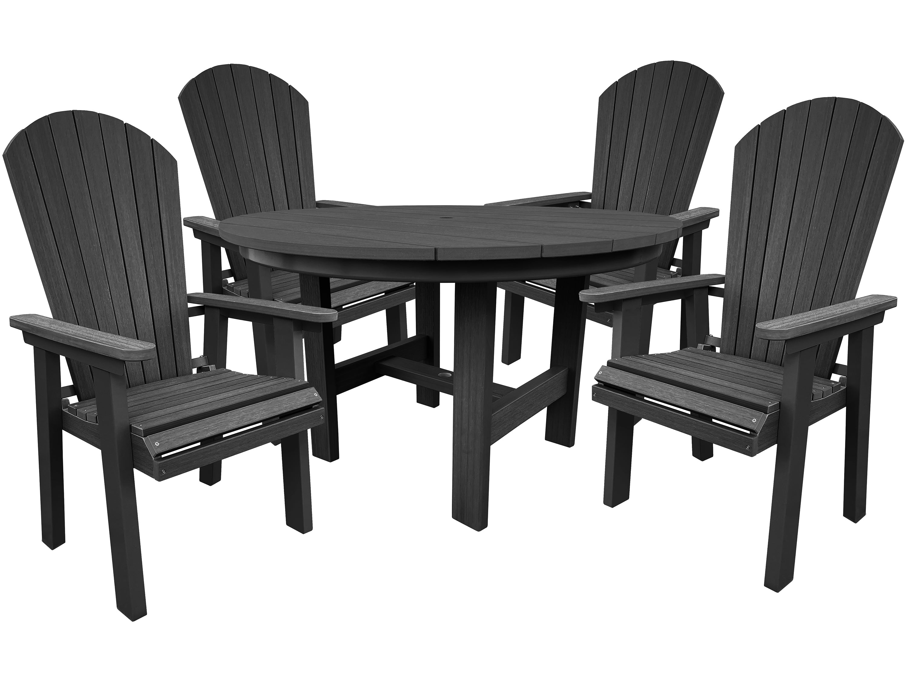 5-Piece Hampton Adirondack Dining Table Set
