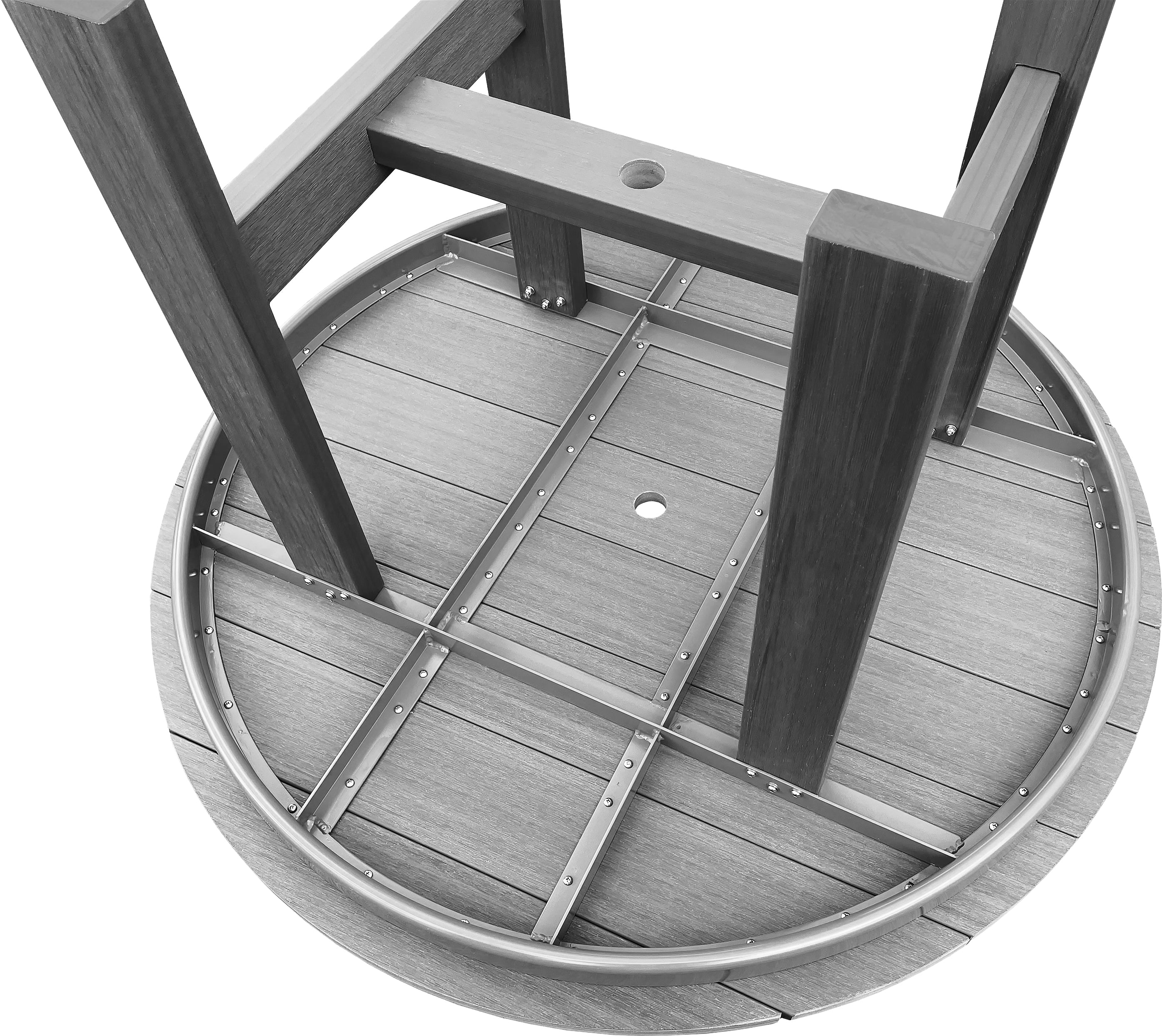 5-Piece Hampton Adirondack Dining Table Set