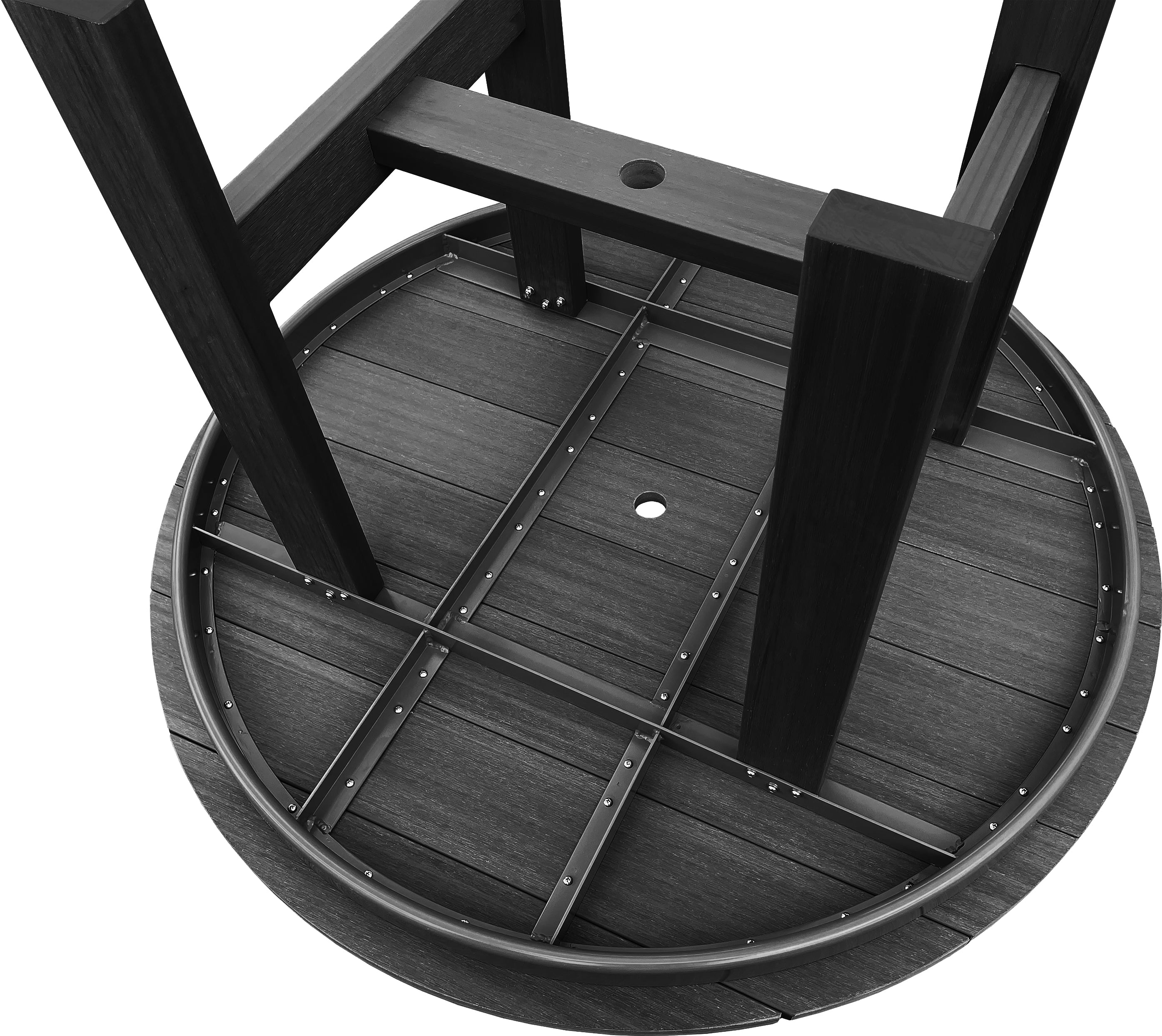 5-Piece Hampton Adirondack Dining Table Set