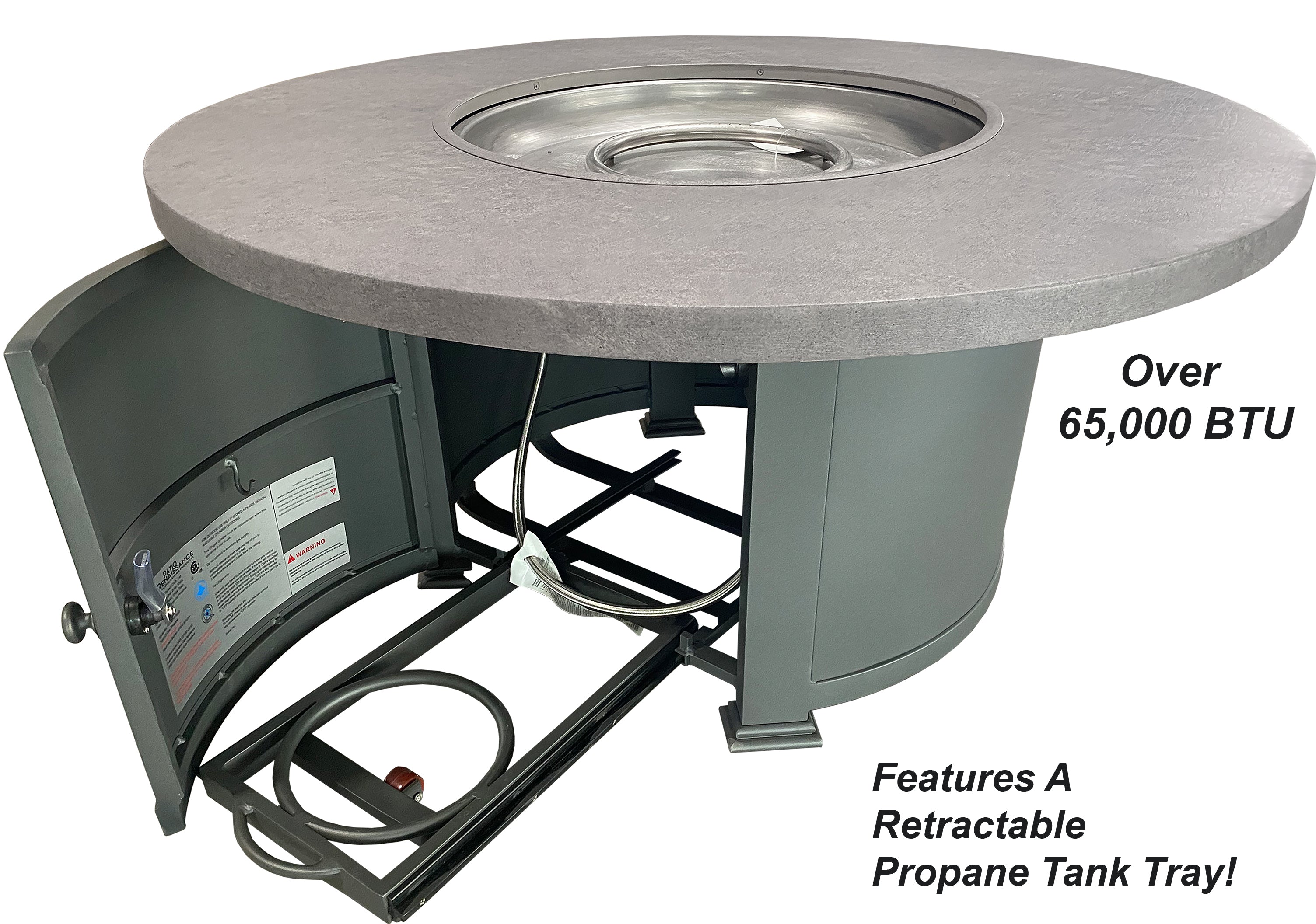 QUICK SHIP - DuraWeather Poly® 48"rd Classic Outdoor Fire Pit