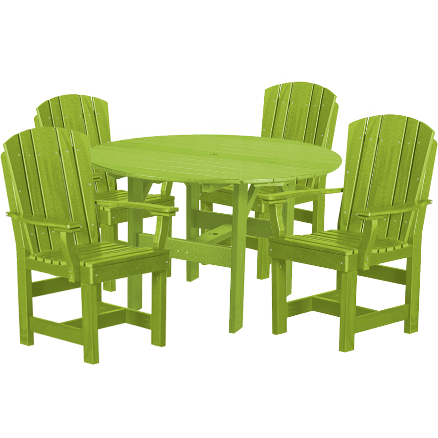 5-Piece Plantation Dining Table Set